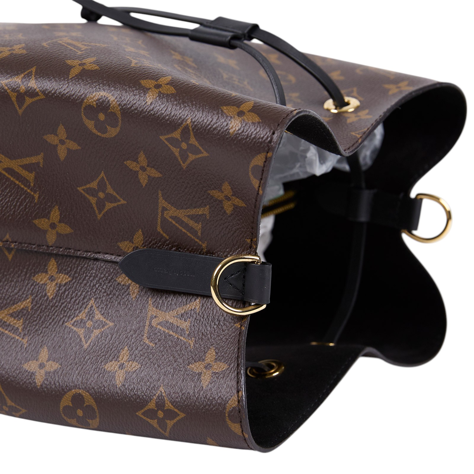 路易威登 LOUIS VUITTON NéoNoé MM 原花 束口水桶包 M44020 晶片款 黑原花NEONOE水桶包 原廠盒子