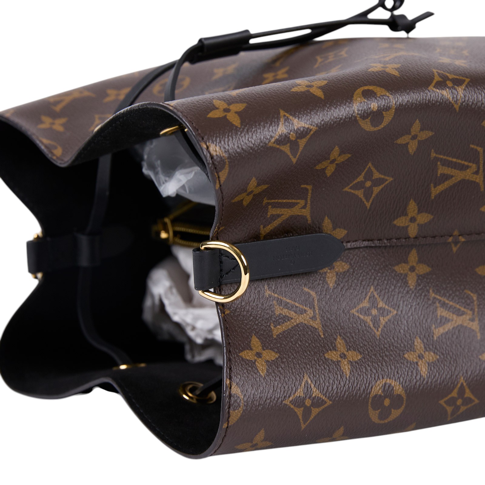 路易威登 LOUIS VUITTON NéoNoé MM 原花 束口水桶包 M44020 晶片款 黑原花NEONOE水桶包 原廠盒子