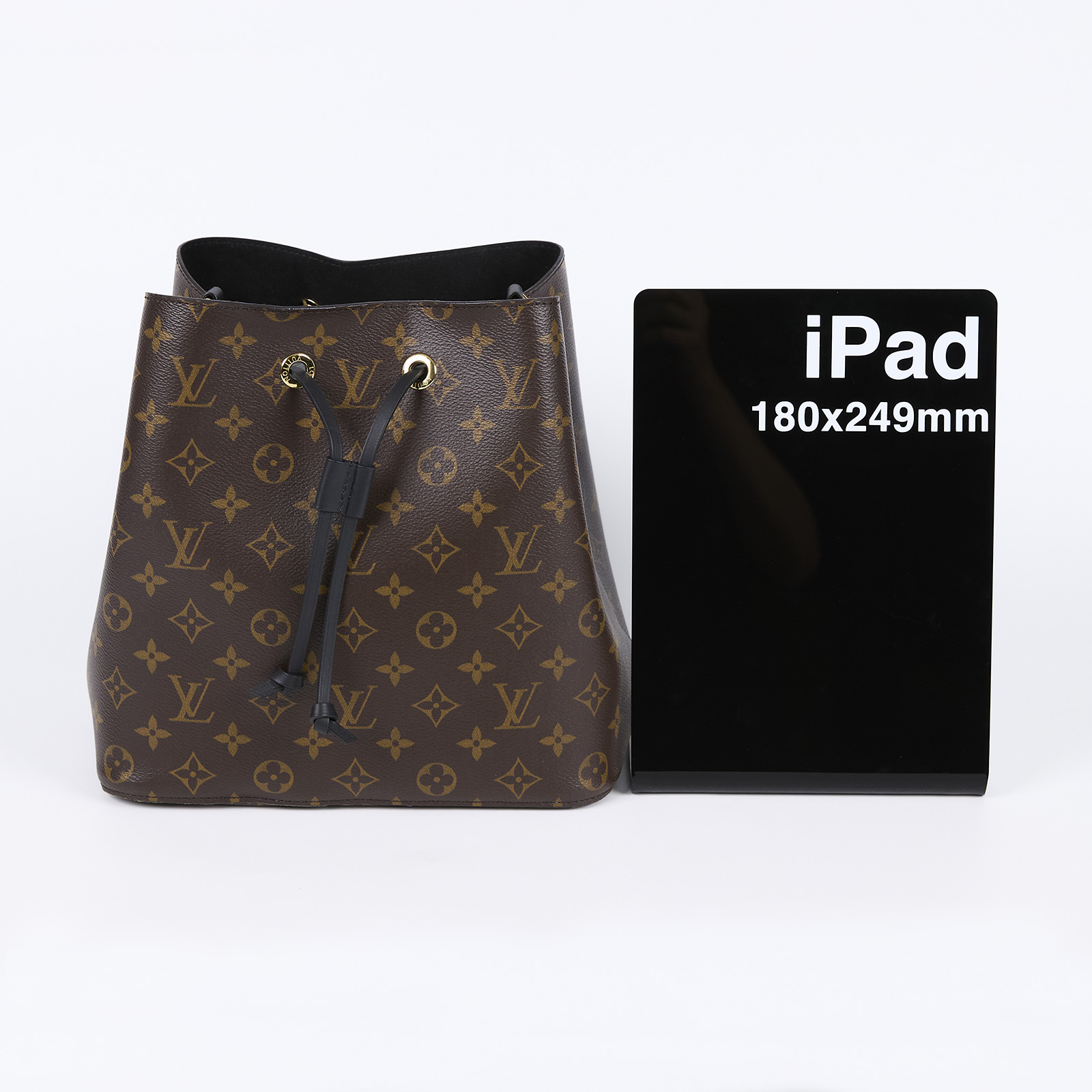 路易威登 LOUIS VUITTON NéoNoé MM 原花 束口水桶包 M44020 晶片款 黑原花NEONOE水桶包 原廠盒子