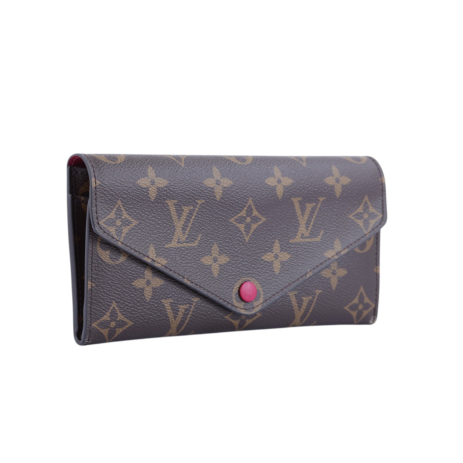 路易威登 LOUIS VUITTON Josephine 錢包 三折 長夾 M64069 棕原花信封長夾 原廠盒子