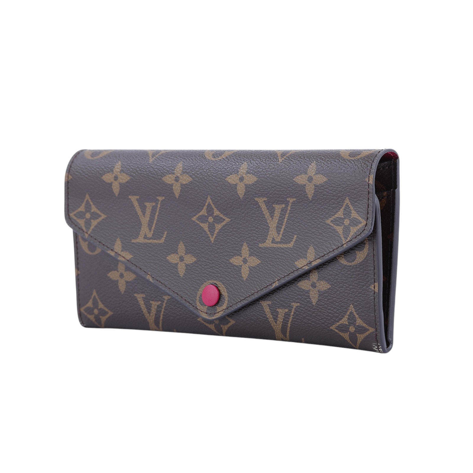路易威登 LOUIS VUITTON Josephine 錢包 三折 長夾 M64069 棕原花信封長夾 原廠盒子