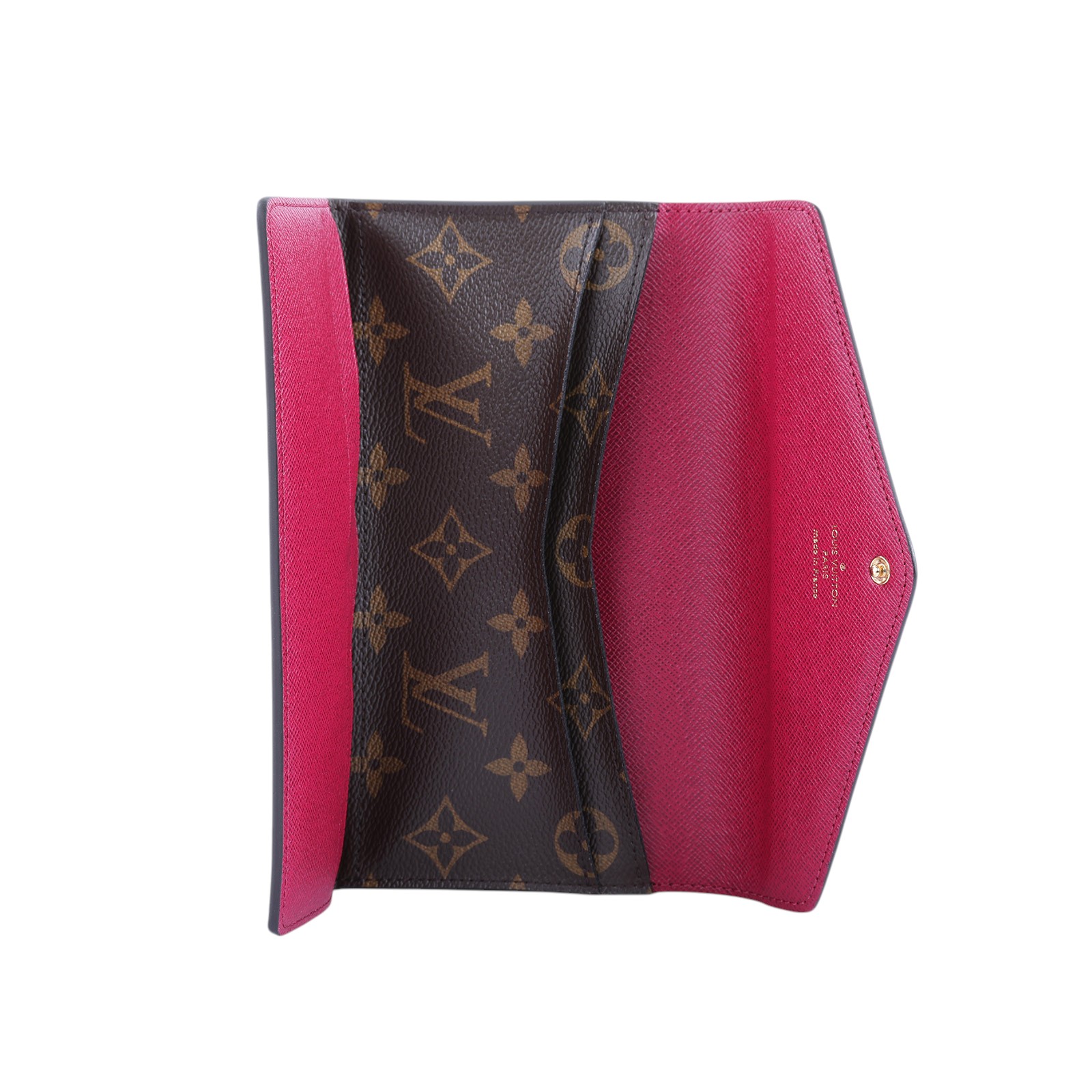 路易威登 LOUIS VUITTON Josephine 錢包 三折 長夾 M64069 棕原花信封長夾 原廠盒子