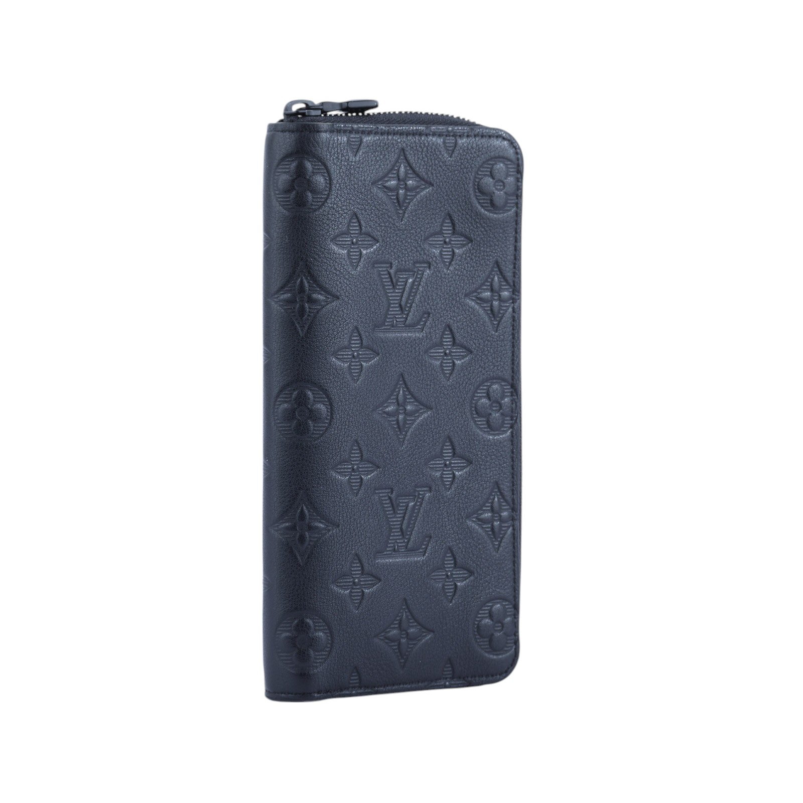 路易威登 LOUIS VUITTON 直式 拉鏈 錢包 長夾 小牛皮 M62902 晶片款 黑原花紋直式拉鍊對開長夾 原廠盒子/防塵袋/購買證明