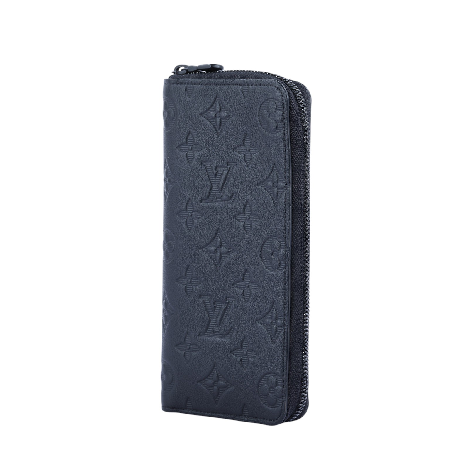 路易威登 LOUIS VUITTON 直式 拉鏈 錢包 長夾 小牛皮 M62902 晶片款 黑原花紋直式拉鍊對開長夾 原廠盒子/防塵袋/購買證明