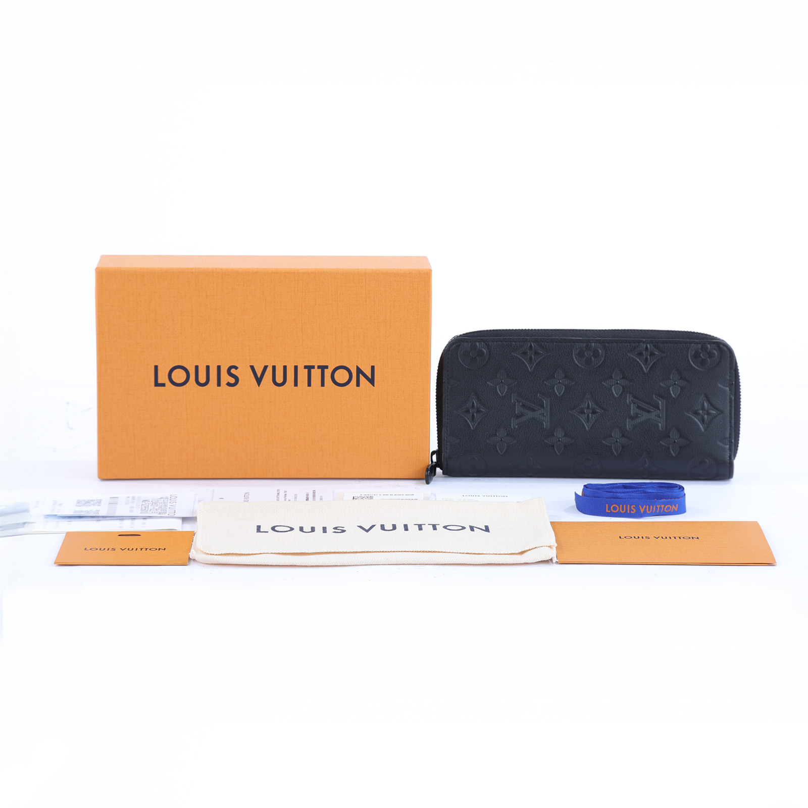 路易威登 LOUIS VUITTON 直式 拉鏈 錢包 長夾 小牛皮 M62902 晶片款 黑原花紋直式拉鍊對開長夾 原廠盒子/防塵袋/購買證明