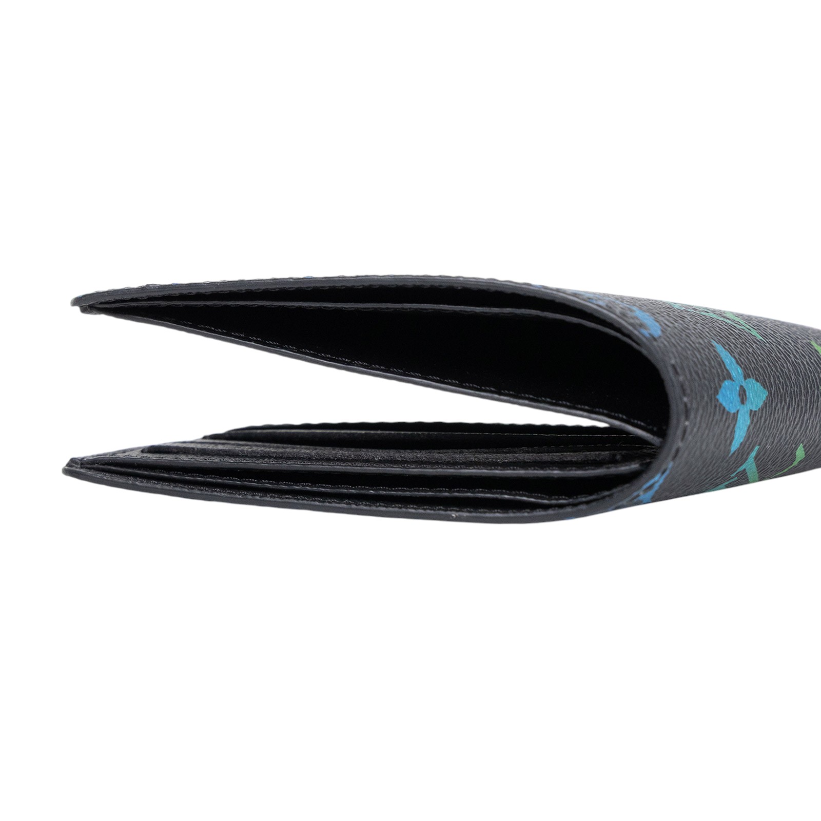 路易威登 LOUIS VUITTON Slender 錢包 短夾 M13909 晶片款 黑原花slender短夾 防塵袋/原廠盒子/購買證明