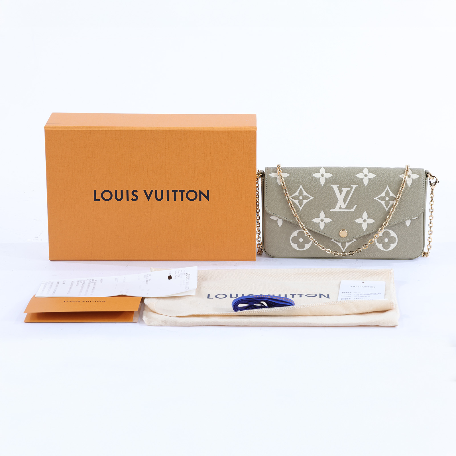 路易威登 LOUIS VUITTON Félicie Pochette WOC 信封式 手拿 肩背包 M82480 晶片款  原廠盒子/防塵袋/購買證明