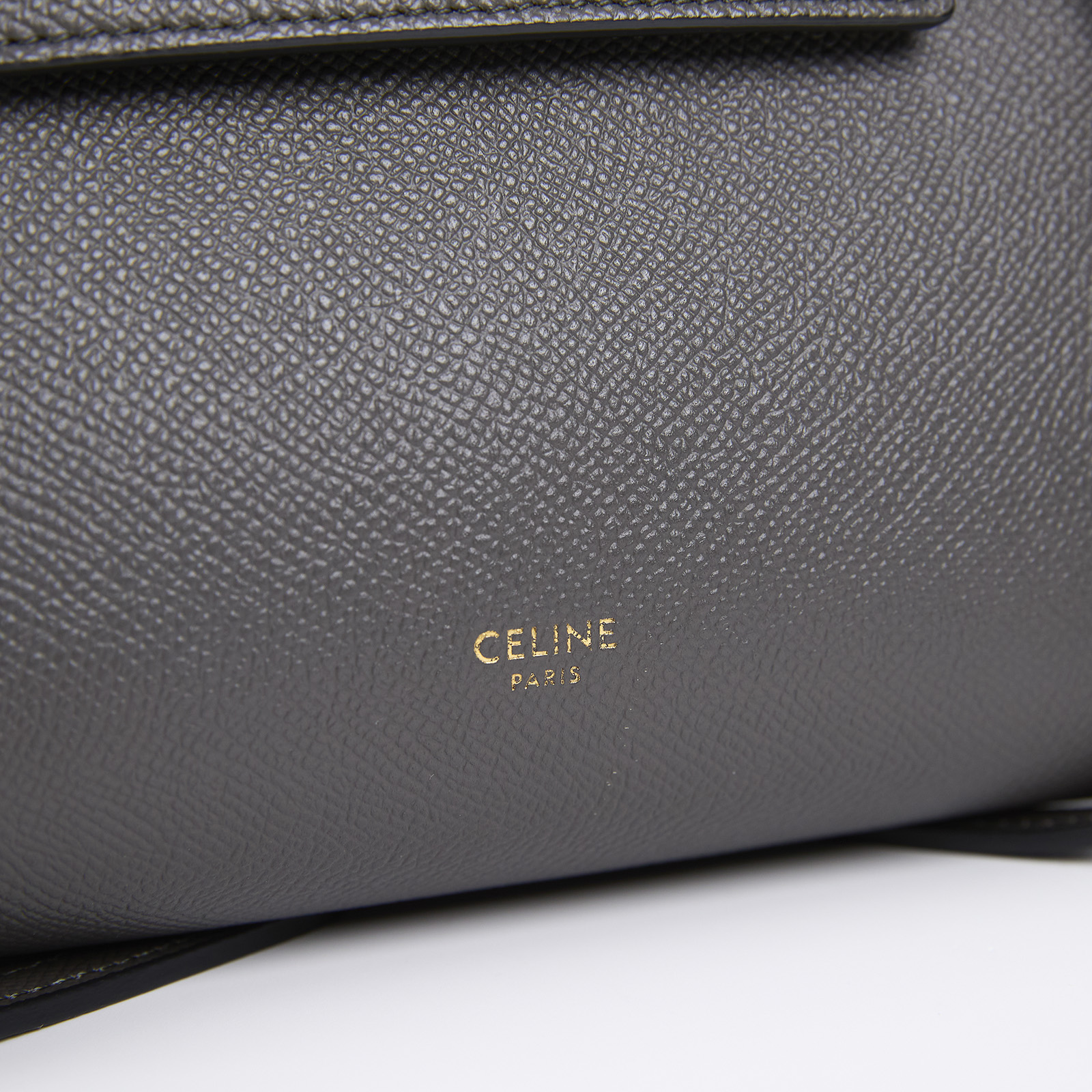 思琳 CELINE 珠地小牛皮 袖珍型 Belt 手袋 189003ZVA 鐵灰 BELT BAG鯰魚包NANO 防塵袋/購買證明