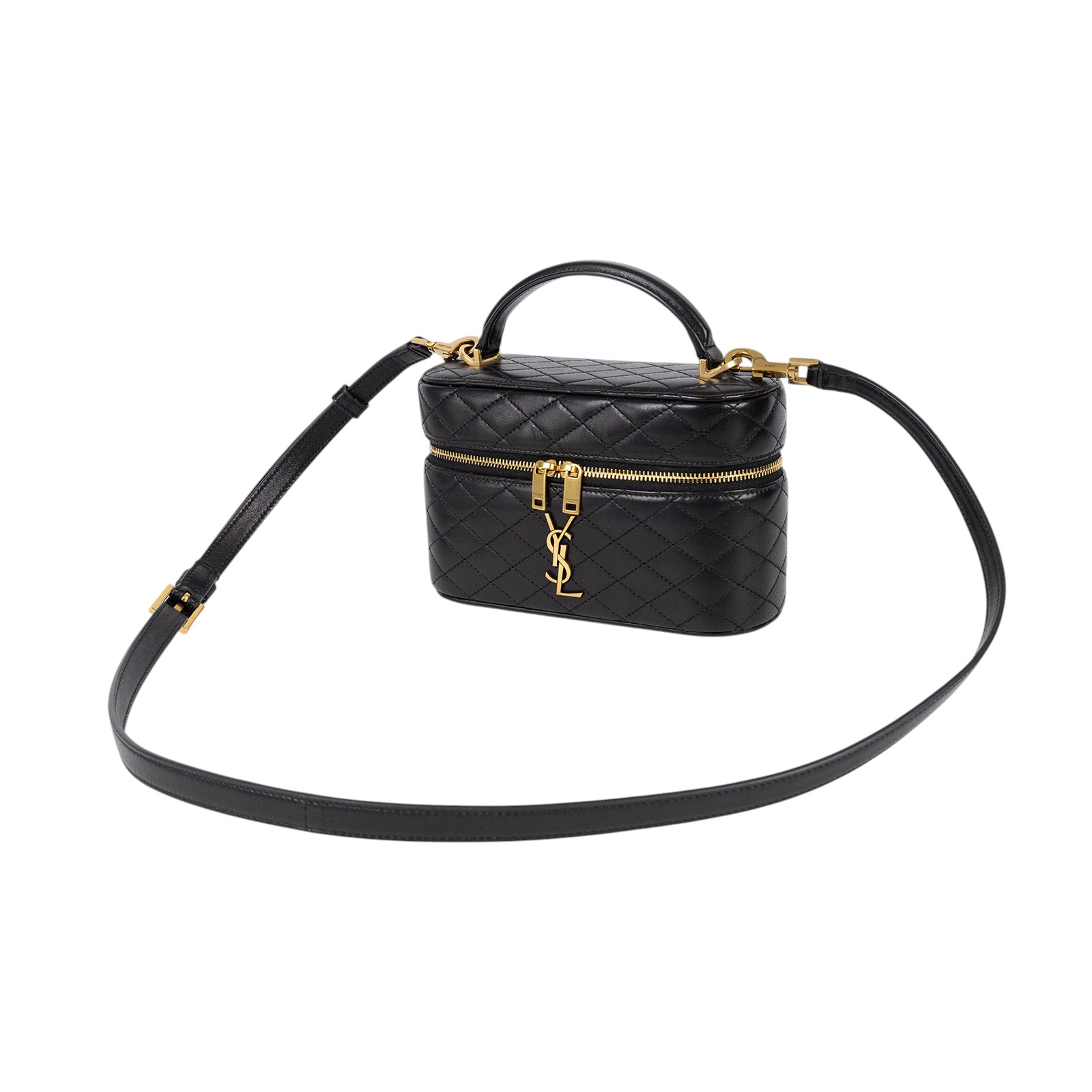 聖羅蘭 YSL SAINT LAURENT Gaby Vanity Bbag 小羊皮 肩帶 手拿包 7667311EL07  防塵袋/原廠盒子