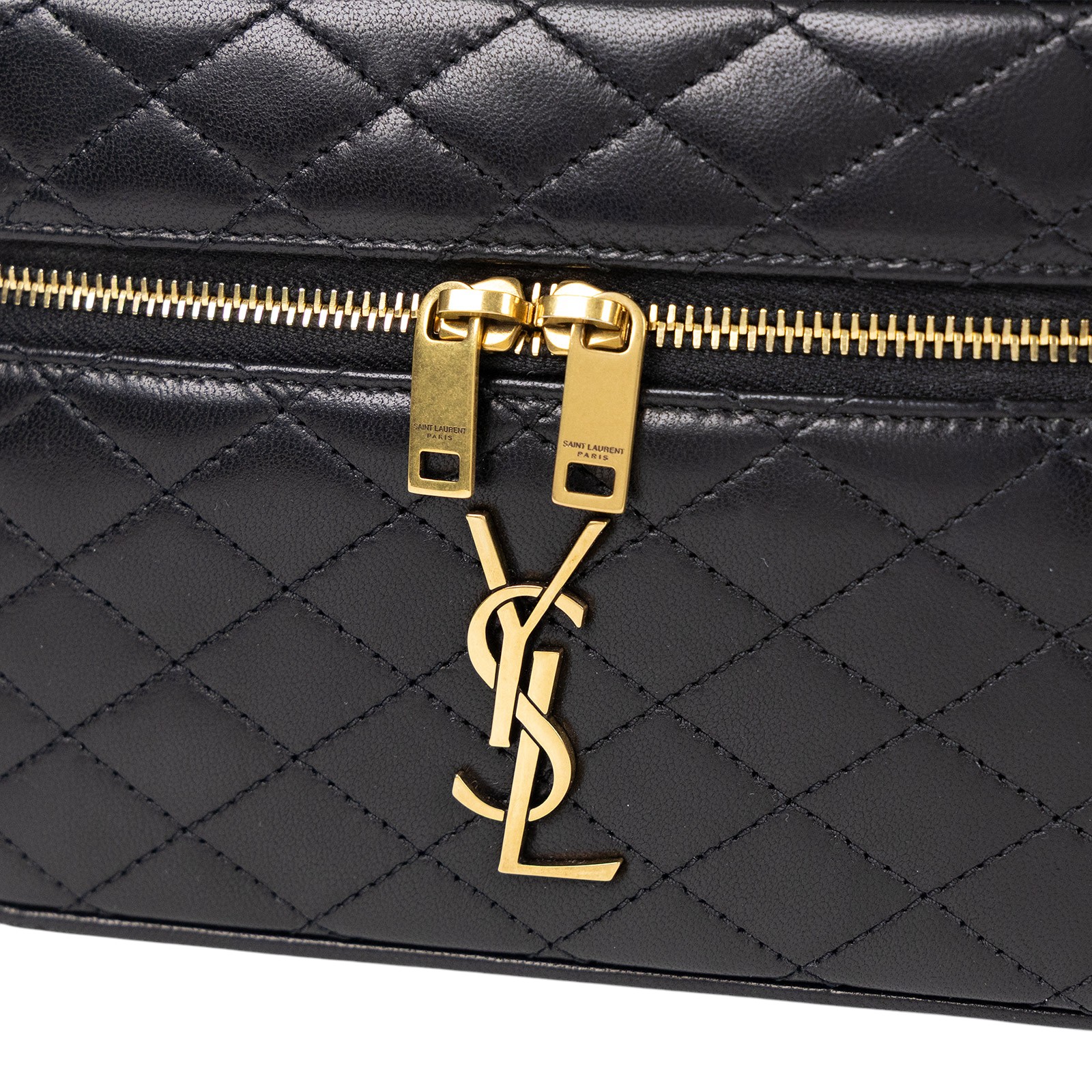 聖羅蘭 YSL SAINT LAURENT Gaby Vanity Bbag 小羊皮 肩帶 手拿包 7667311EL07  防塵袋/原廠盒子