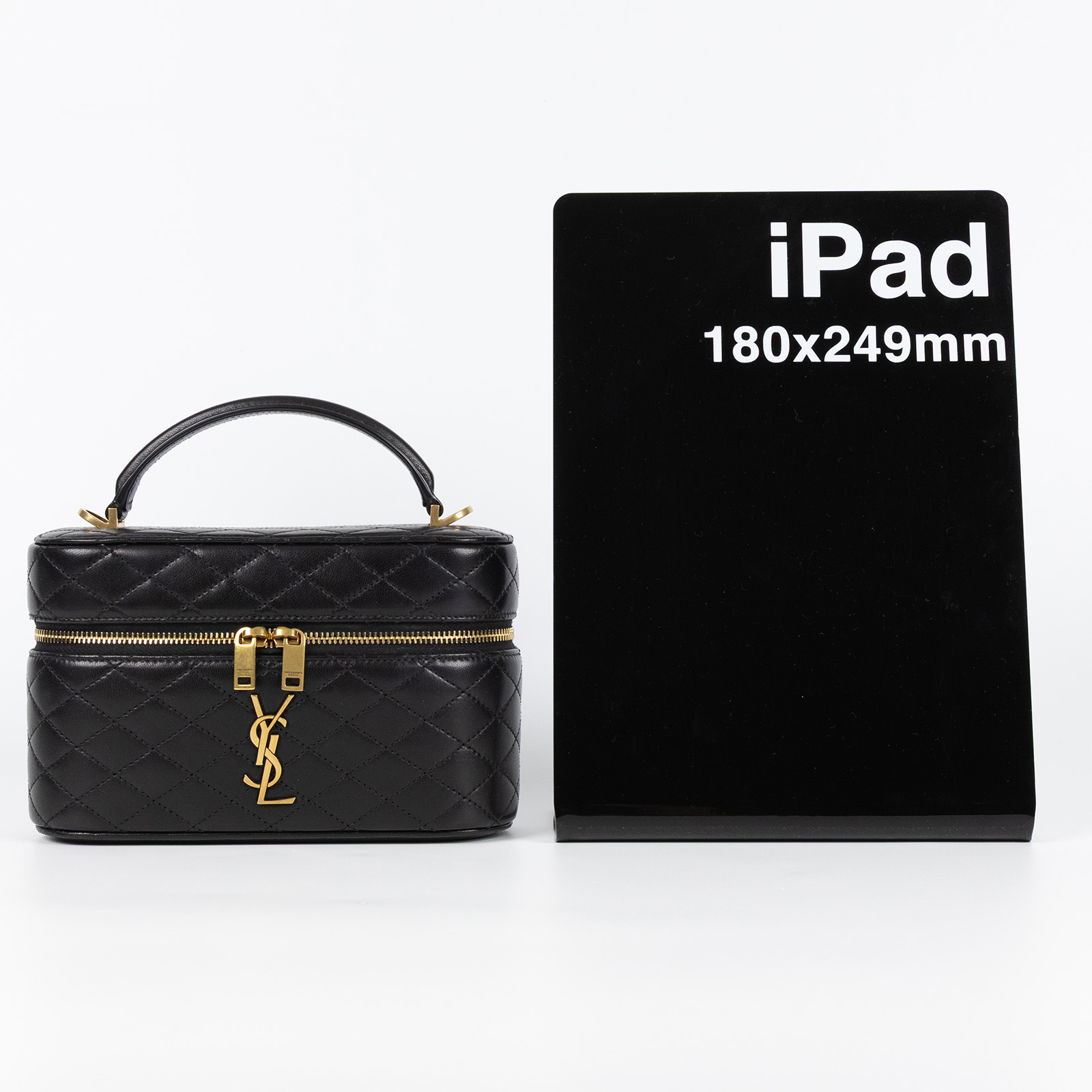 聖羅蘭 YSL SAINT LAURENT Gaby Vanity Bbag 小羊皮 肩帶 手拿包 7667311EL07  防塵袋/原廠盒子