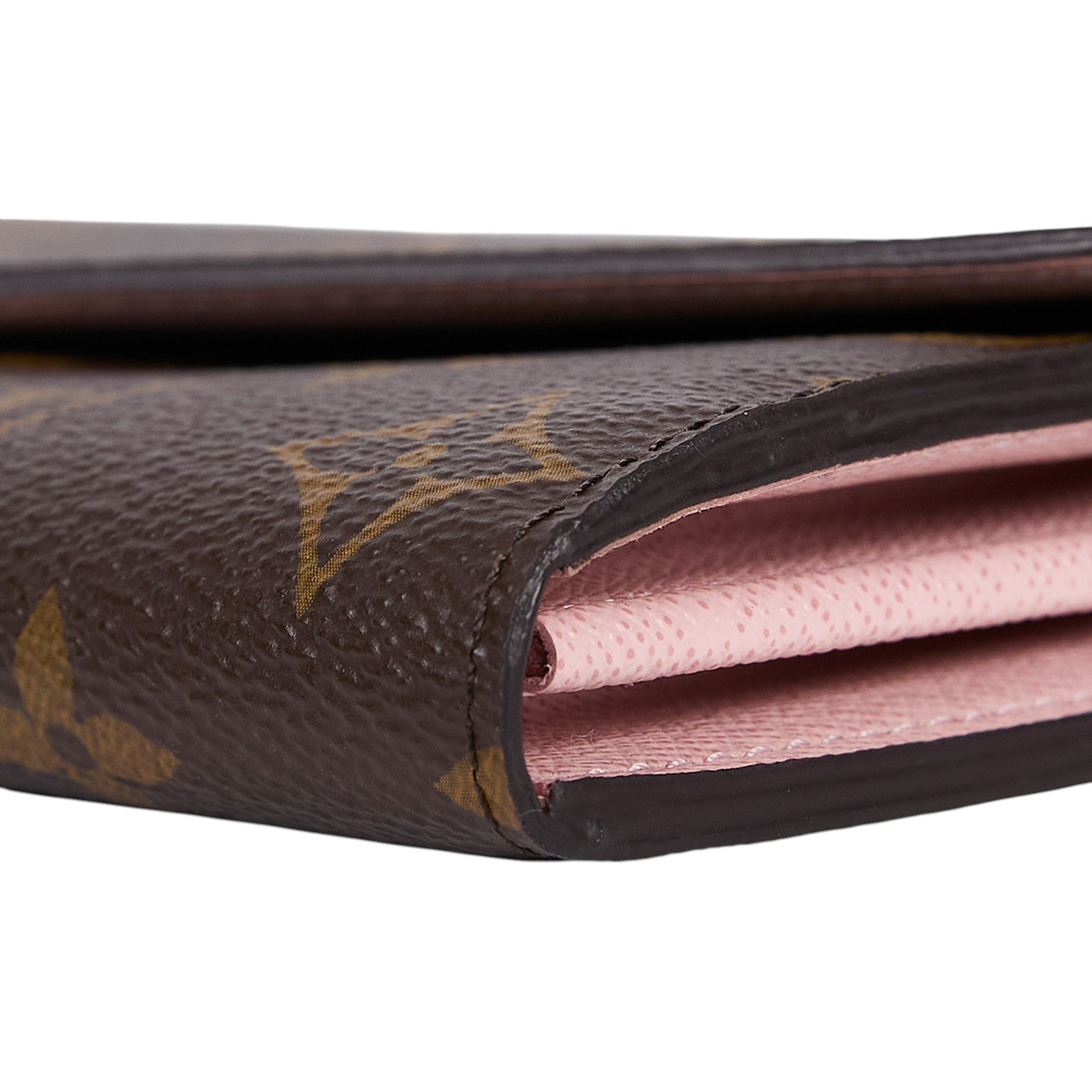 路易威登 LOUIS VUITTON Sarah 錢包 口蓋長夾 芭蕾粉色 M62235 晶片款 棕原花SARAH釦式長夾 防塵袋/原廠盒子