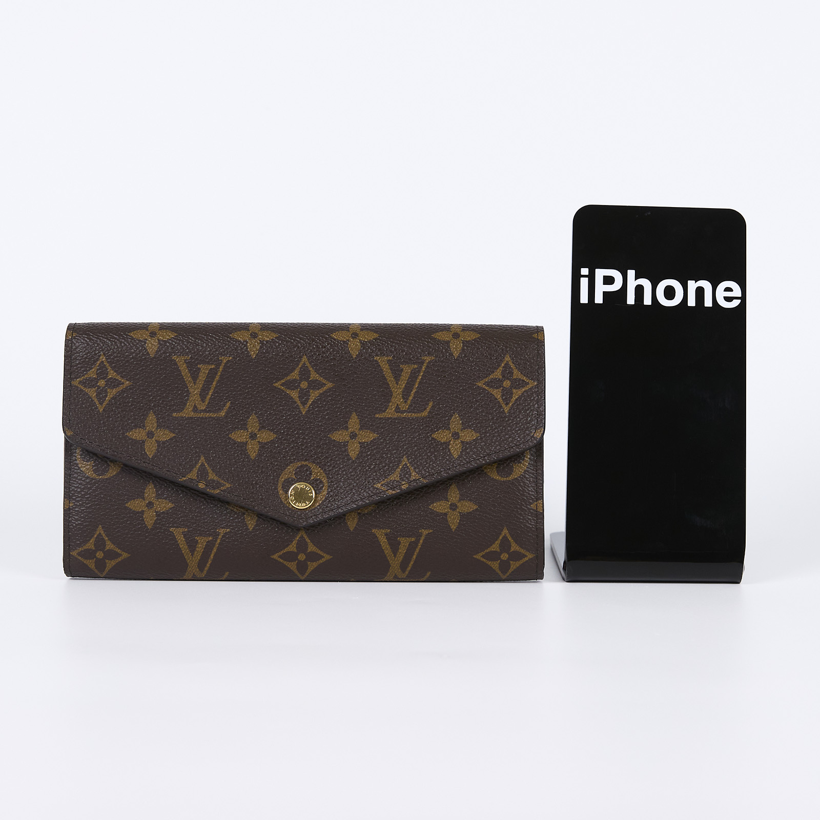 路易威登 LOUIS VUITTON Sarah 錢包 口蓋長夾 芭蕾粉色 M62235 晶片款 棕原花SARAH釦式長夾 防塵袋/原廠盒子