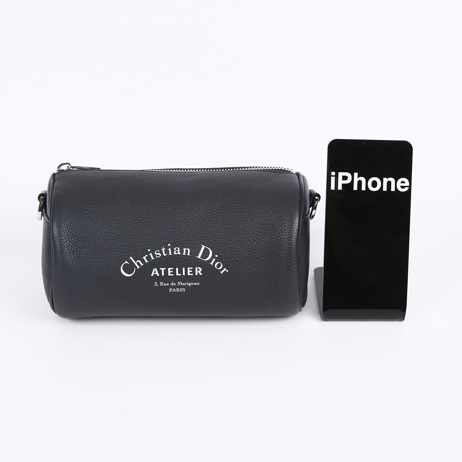 迪奧 CHRISTIAN DIOR Roller Bag 斜背包 滾筒包 1ATPO061XXX 黑ROLLER圓筒包 防塵袋