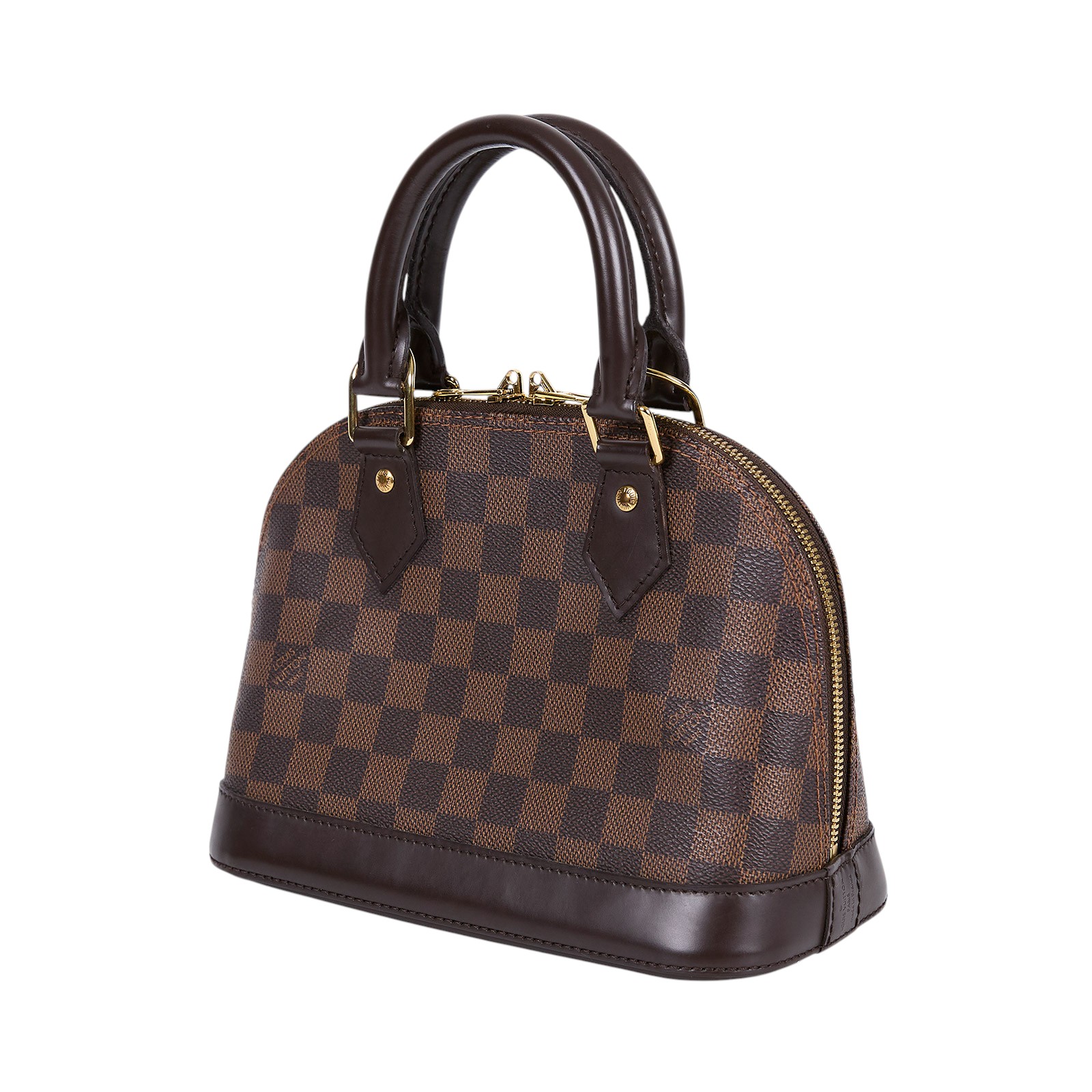 路易威登 LOUIS VUITTON Alma BB 貝殼包 棋盤格 Ebene帆布 N41221 棕棋盤ALMA BB 防塵袋/鎖組