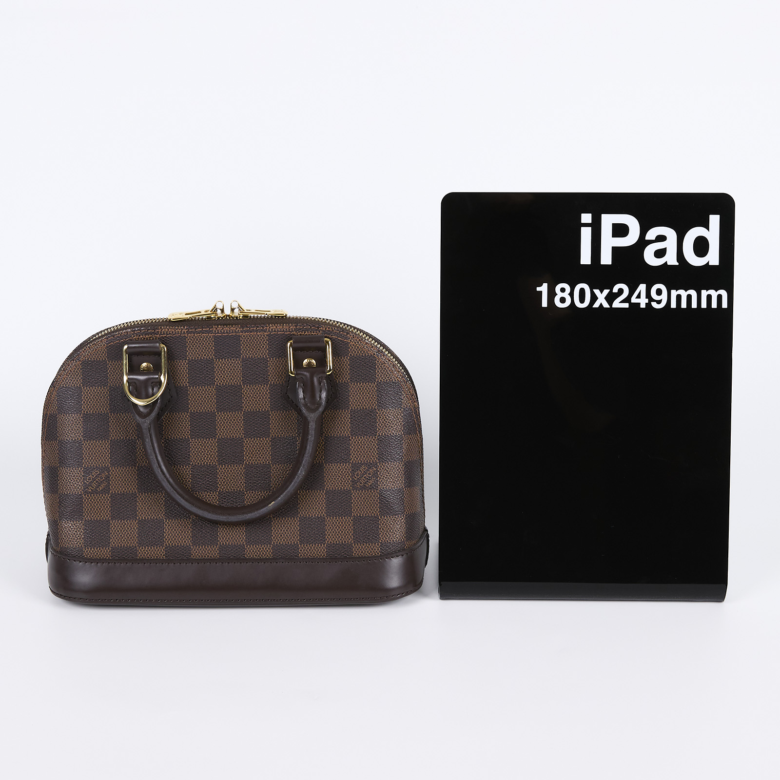 路易威登 LOUIS VUITTON Alma BB 貝殼包 棋盤格 Ebene帆布 N41221 棕棋盤ALMA BB 防塵袋/鎖組
