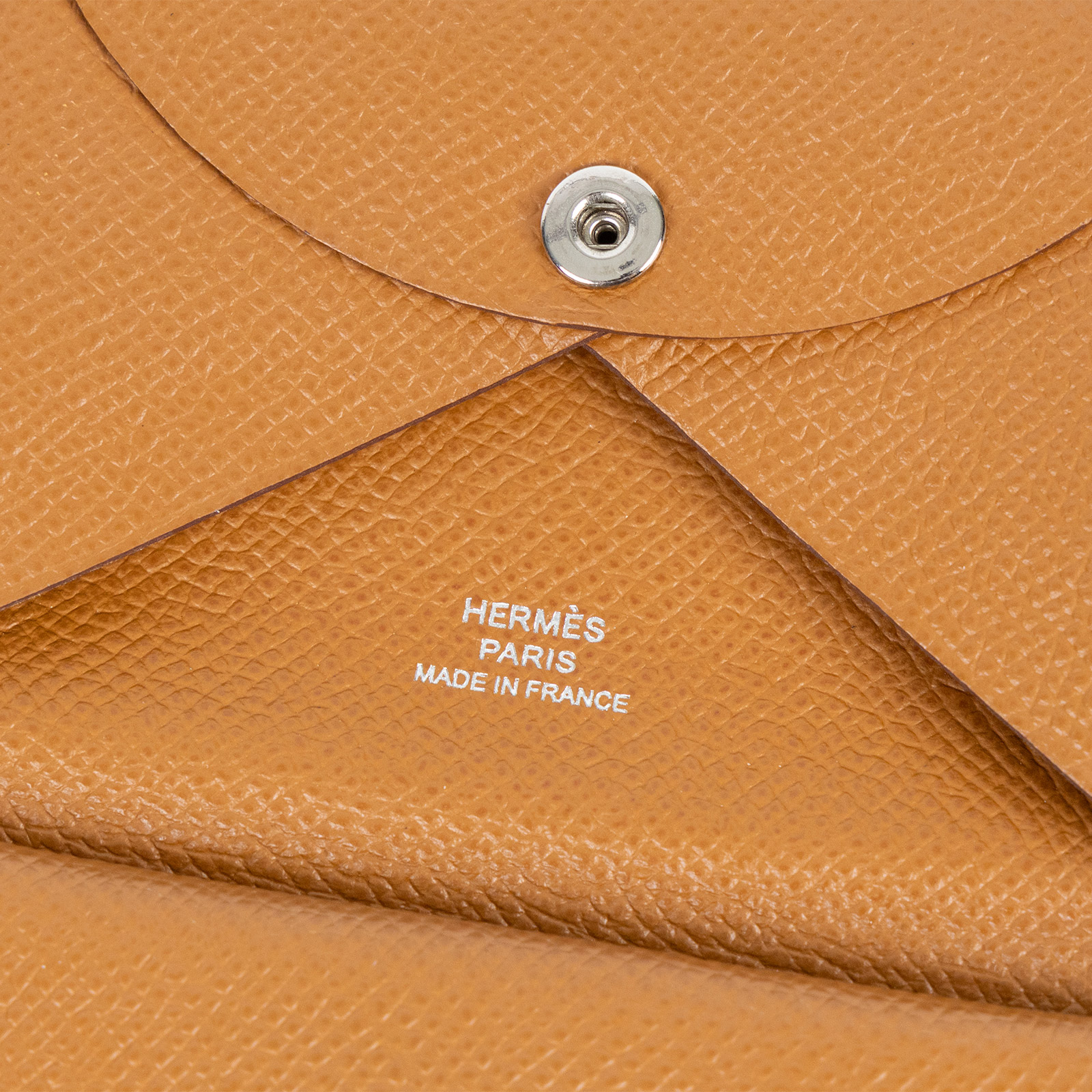 愛馬仕 Hermès Calvi Duo 卡包 CALD Z刻 金棕CALVI DUO 原廠盒子
