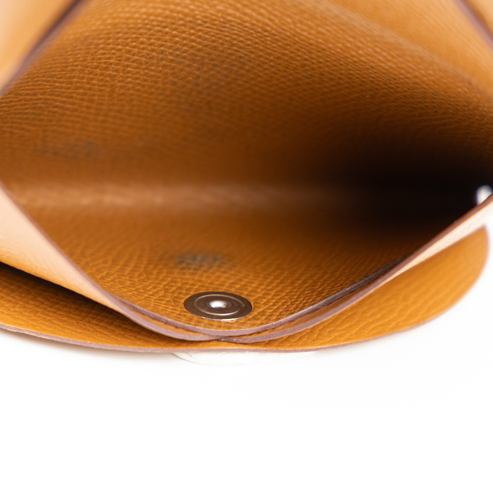 愛馬仕 Hermès Calvi Duo 卡包 CALD Z刻 金棕CALVI DUO 原廠盒子