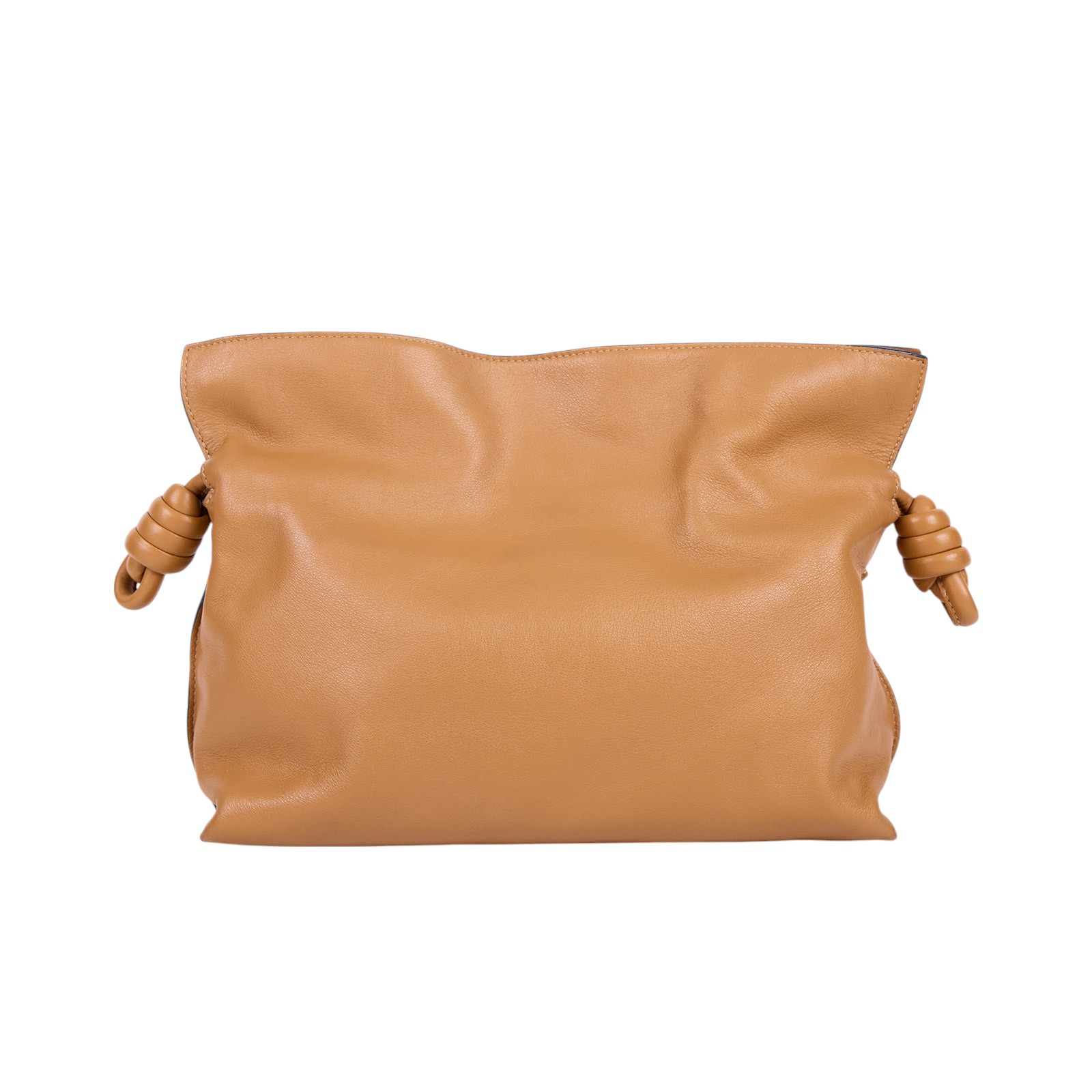 羅意威 LOEWE Flamenco clutch 小牛皮 肩背包 A411FC1X62 咖FLAMENCO CLUTCH中號 防塵袋/購買證明