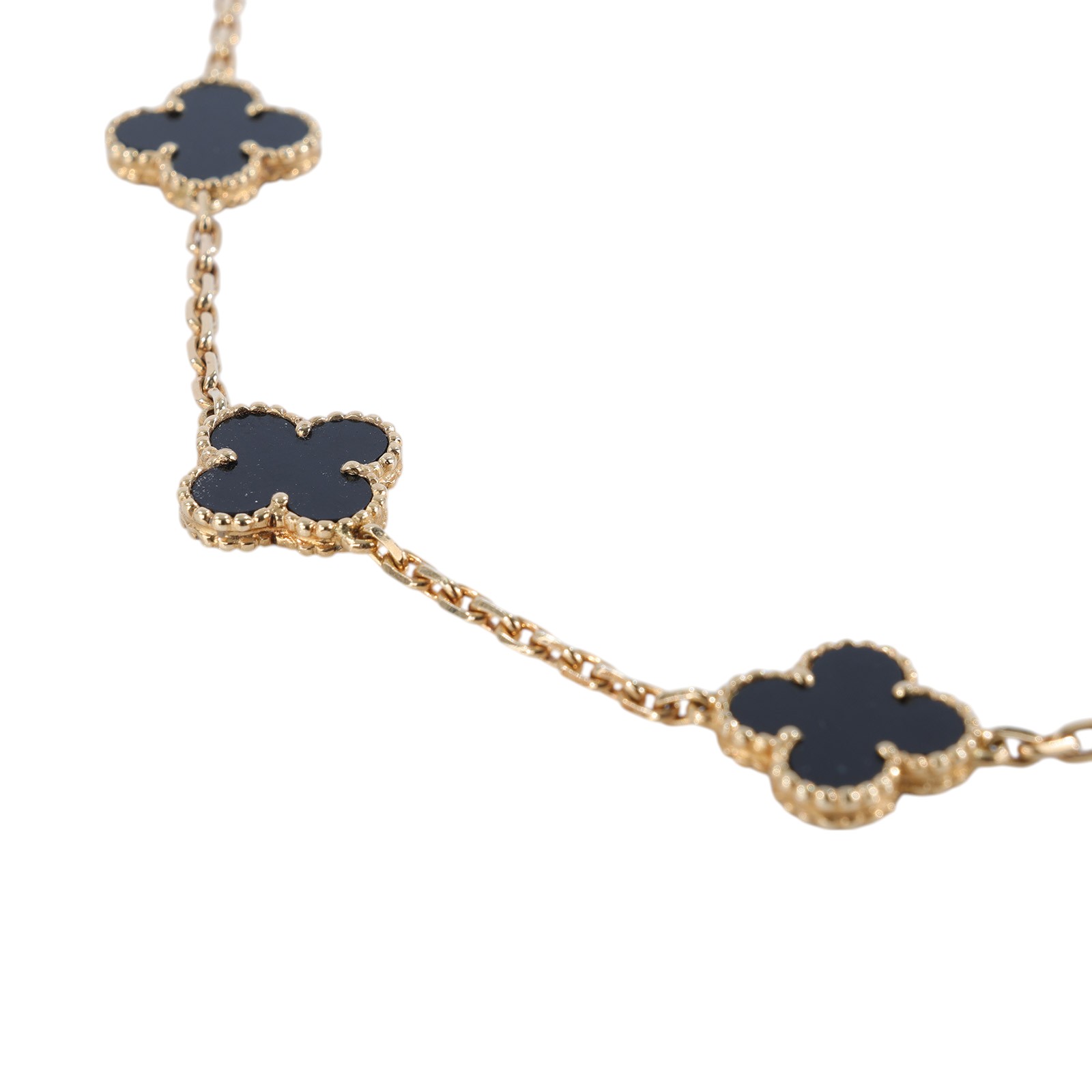梵克雅寶 Van Cleef & Arpels Vintage Alhambra 項鍊 10枚四葉幸運圖騰 VCARA42700  原廠盒子