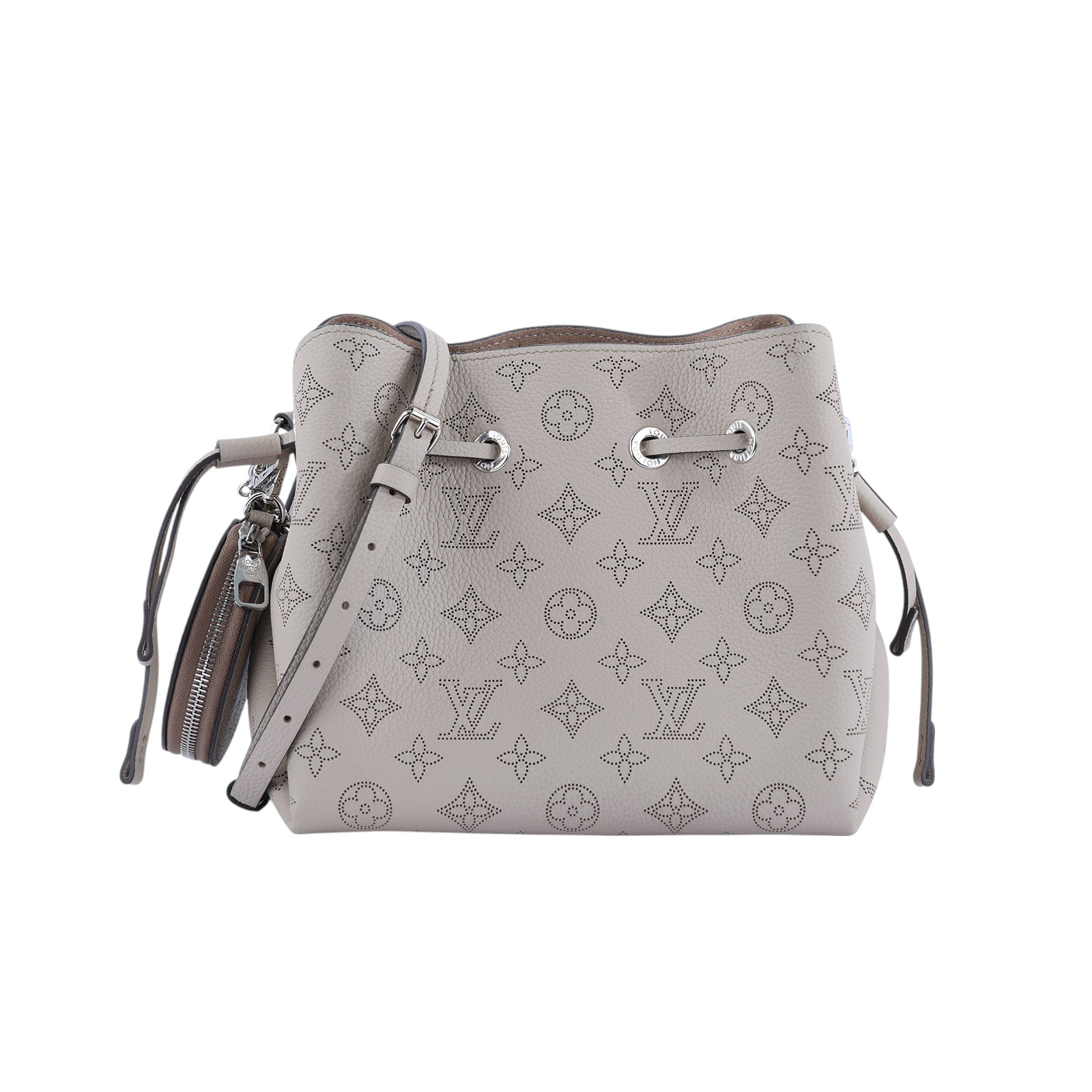 路易威登 LOUIS VUITTON Bella 水桶袋 手提包 灰色 M57201 晶片款 灰原花Bella Mahina水桶包 防塵袋/原廠盒子/購買證明