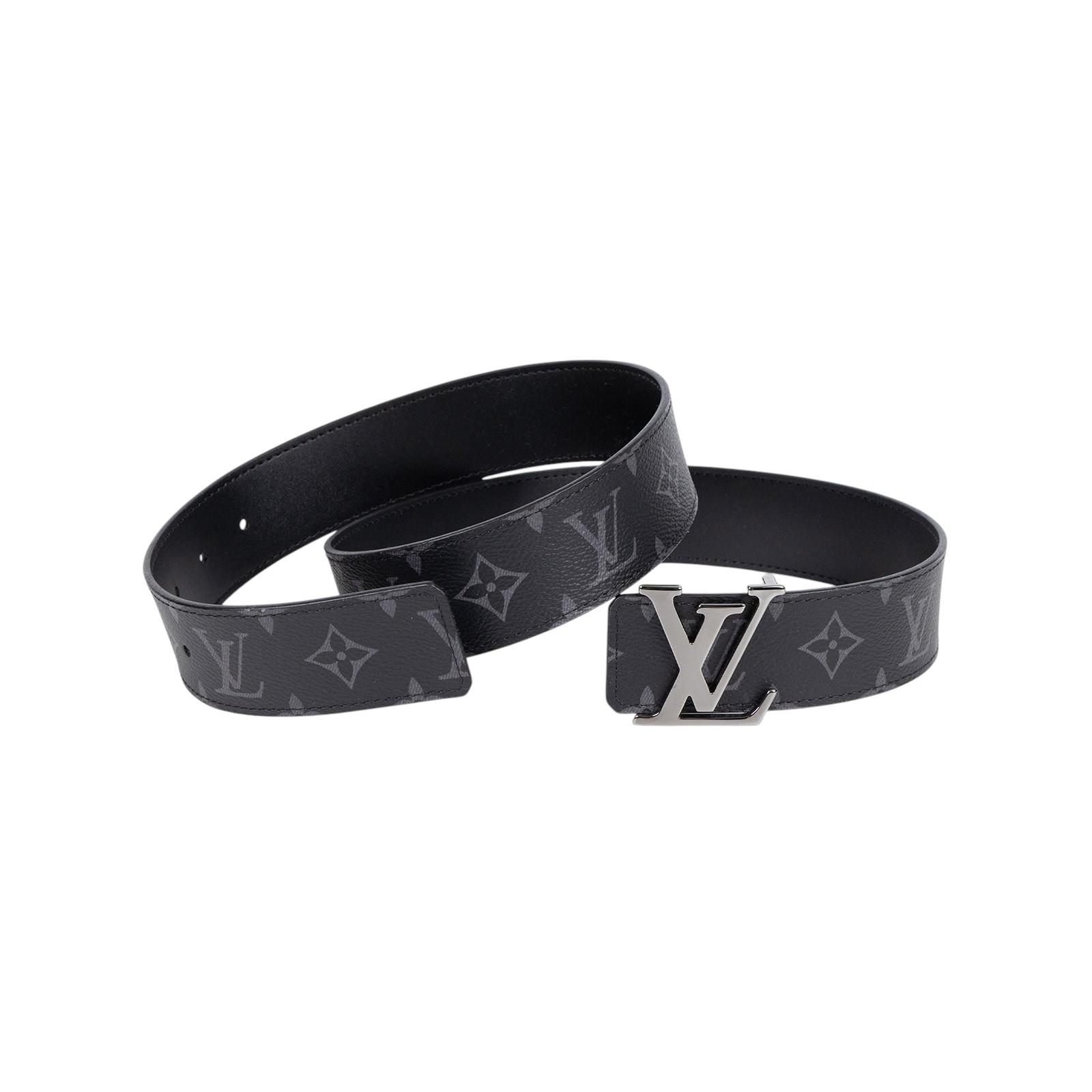 路易威登 LOUIS VUITTON LV Initiales 40毫米 雙面皮帶 M9043U 黑原花INITIALES 40毫米雙面皮帶 防塵袋/原廠盒子