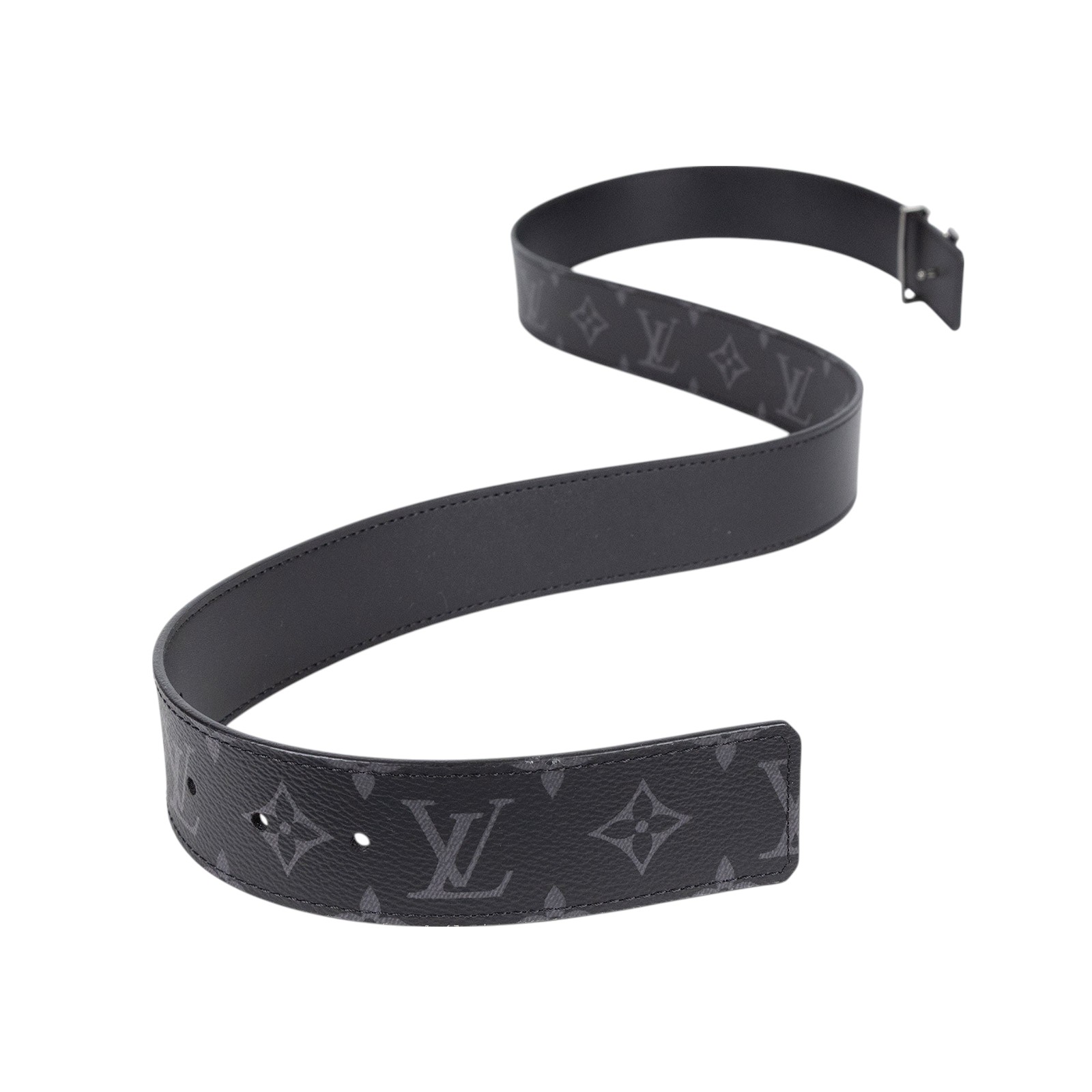 路易威登 LOUIS VUITTON LV Initiales 40毫米 雙面皮帶 M9043U 黑原花INITIALES 40毫米雙面皮帶 防塵袋/原廠盒子