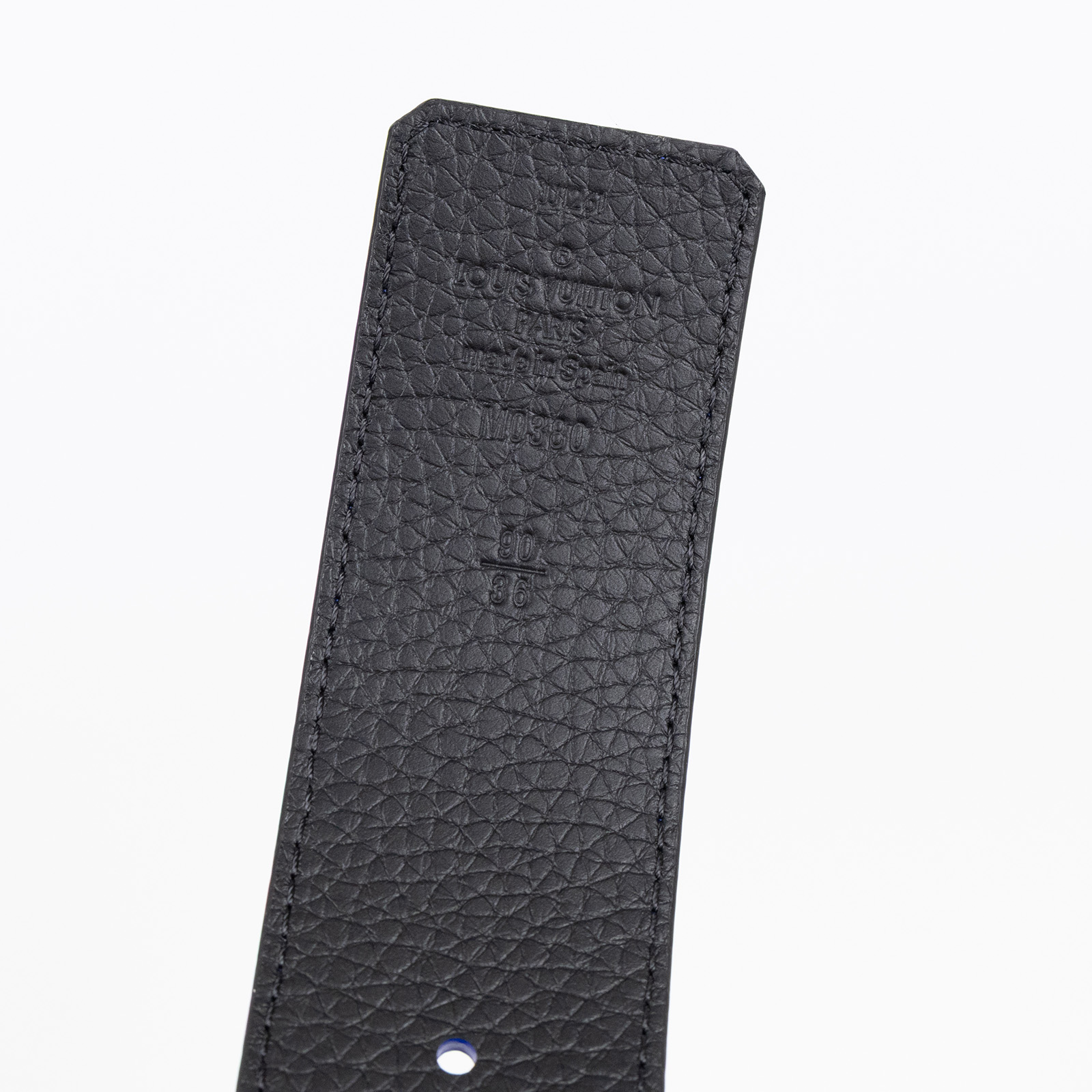 路易威登 LOUIS VUITTON LV Opic 40毫米 雙面皮帶 M0380U 藍黑雙面皮帶 防塵袋/原廠盒子/購買證明