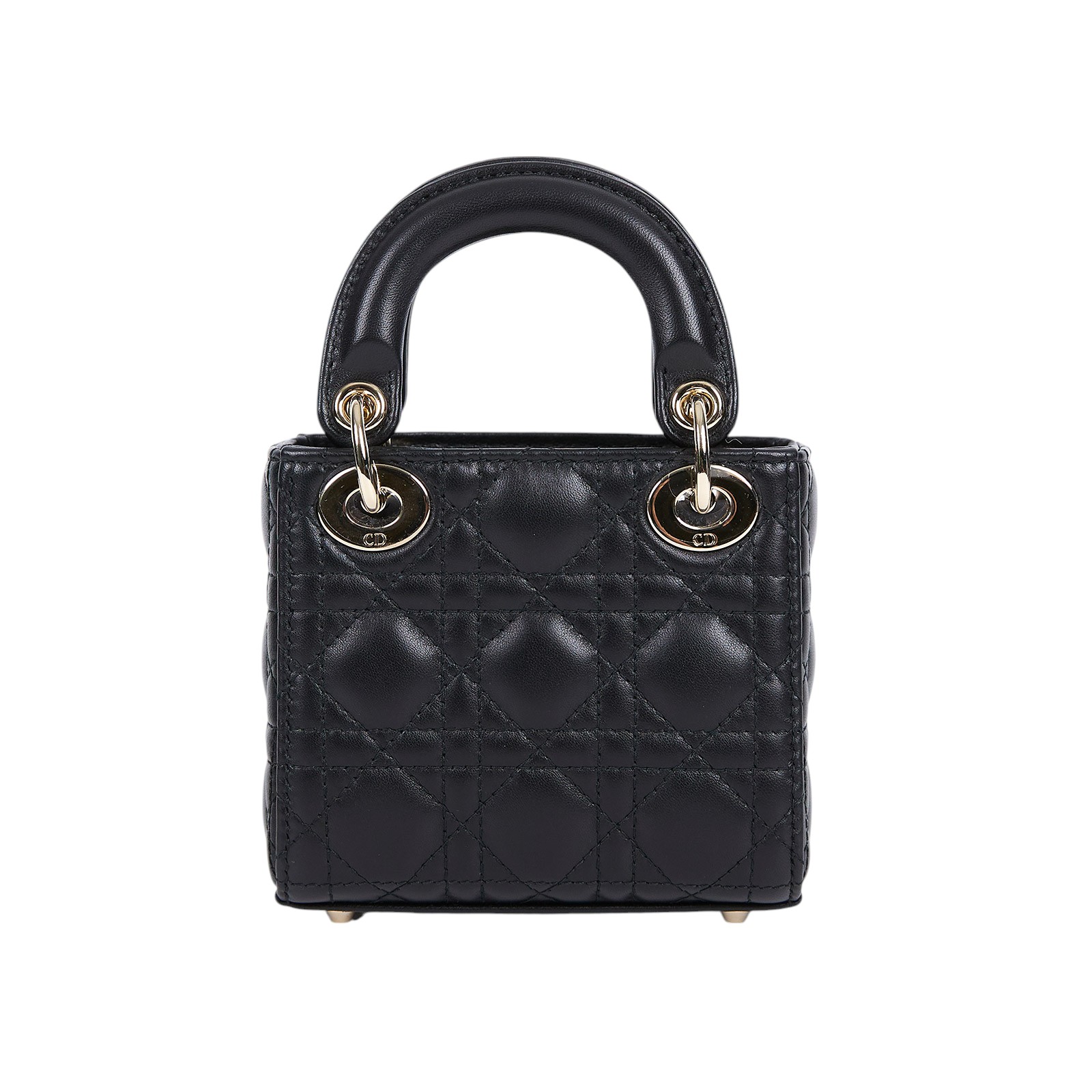 迪奧 CHRISTIAN DIOR Lady Dior 微型包 手提 肩背包 S0856ONGE 黑LADY DIOR MICRO 原廠盒子/防塵袋/保證卡