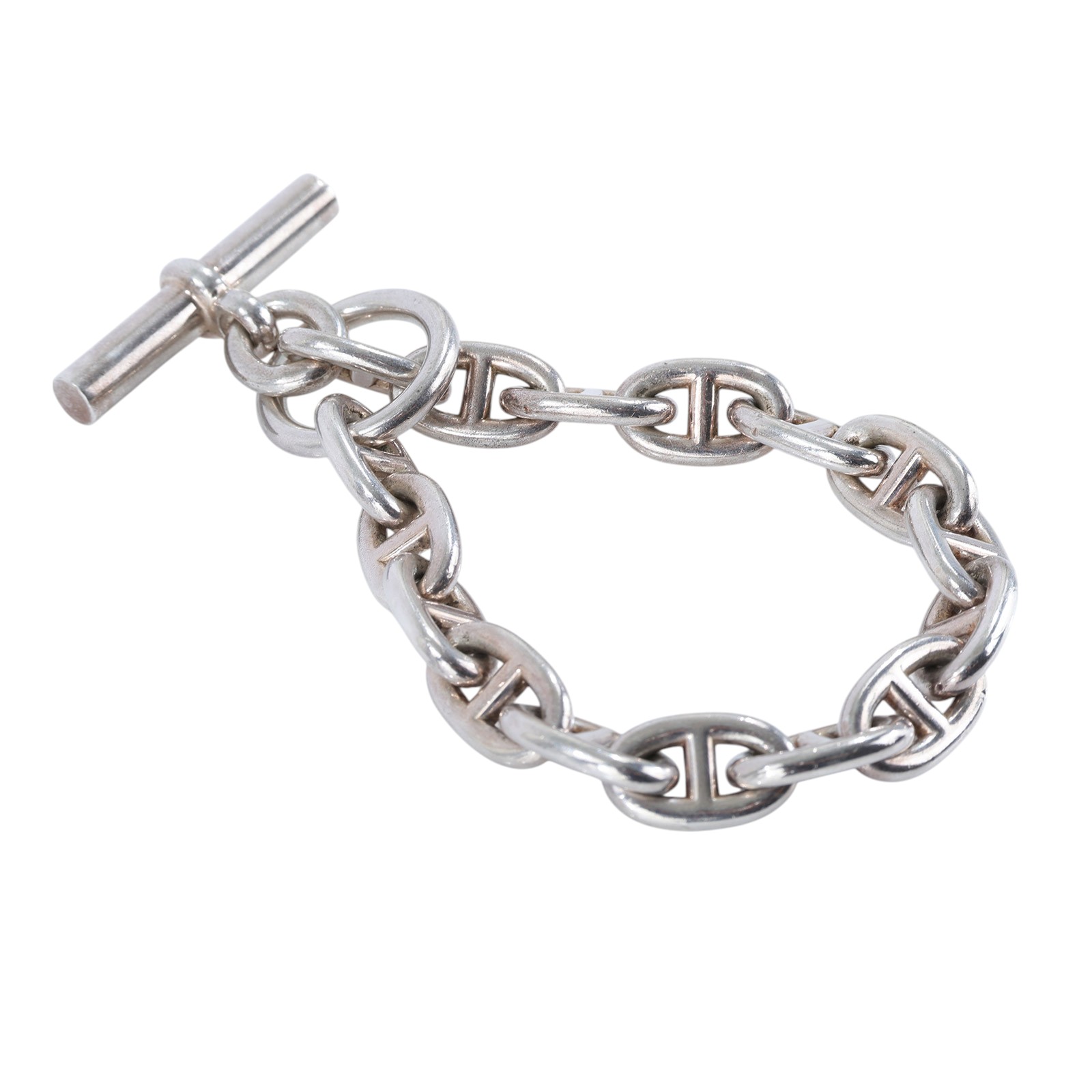 愛馬仕 Hermès Chaine dancre 手鍊 MM H101994Bv00016 22D497090 925銀豬鼻手鍊 原廠盒子