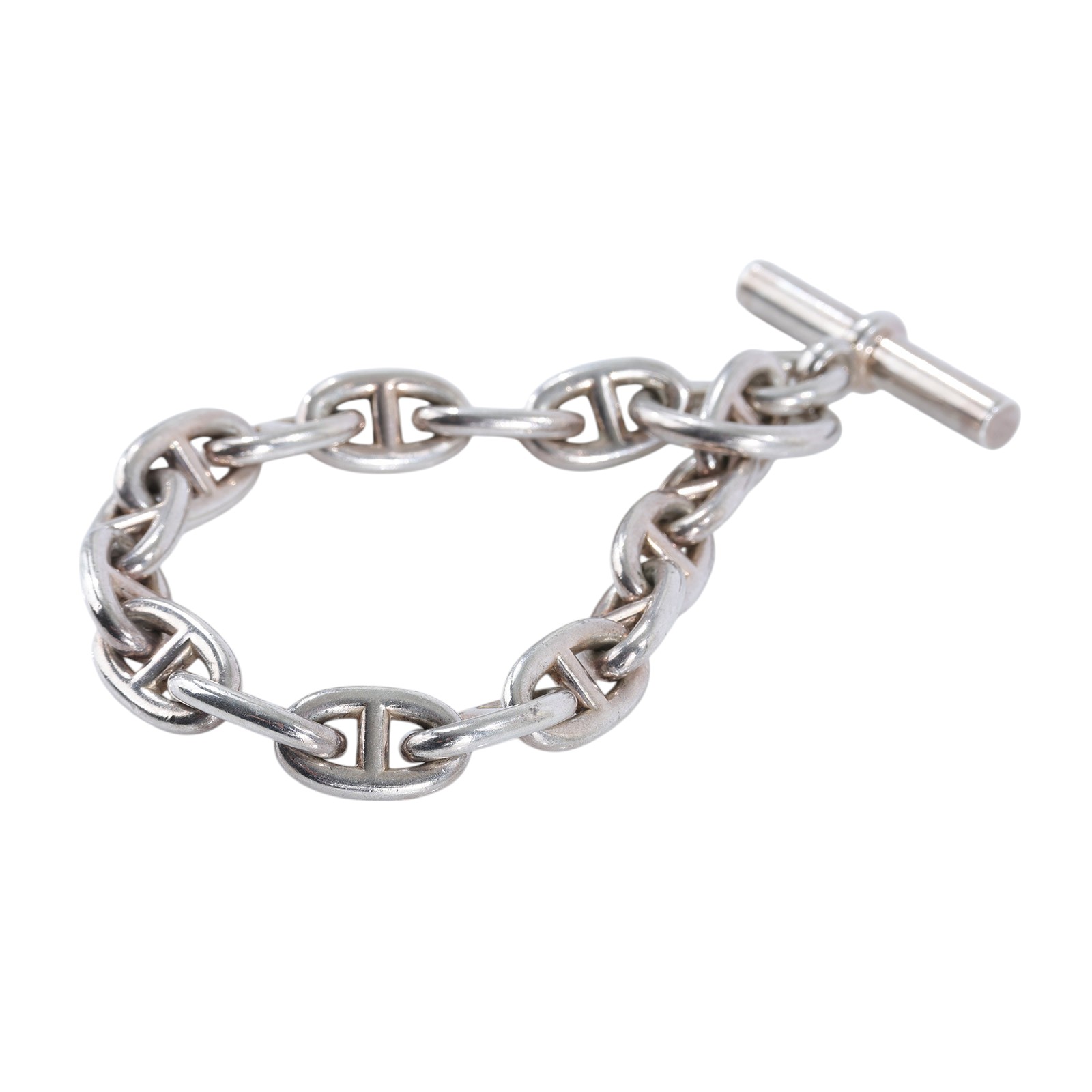 愛馬仕 Hermès Chaine dancre 手鍊 MM H101994Bv00016 22D497090 925銀豬鼻手鍊 原廠盒子
