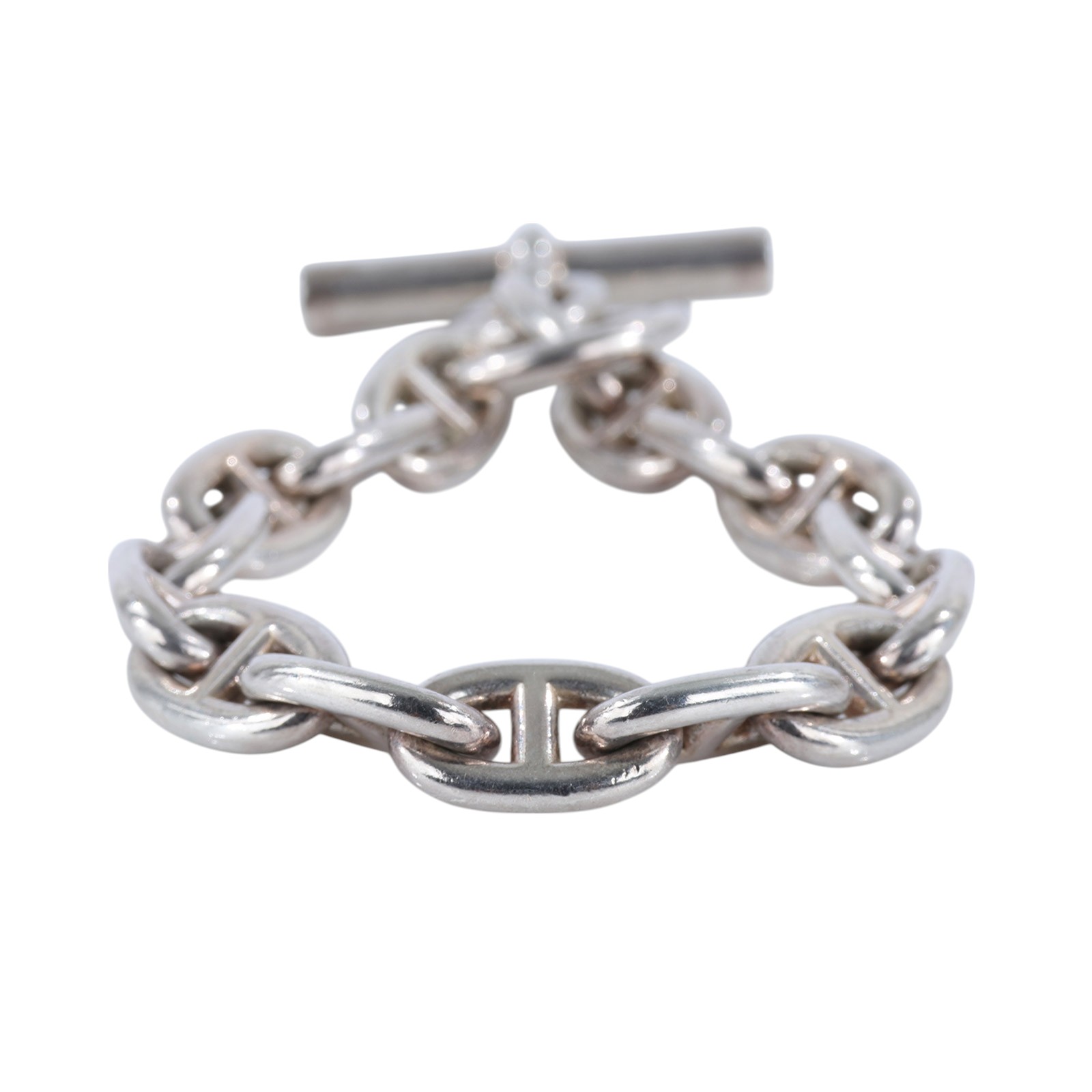 愛馬仕 Hermès Chaine dancre 手鍊 MM H101994Bv00016 22D497090 925銀豬鼻手鍊 原廠盒子