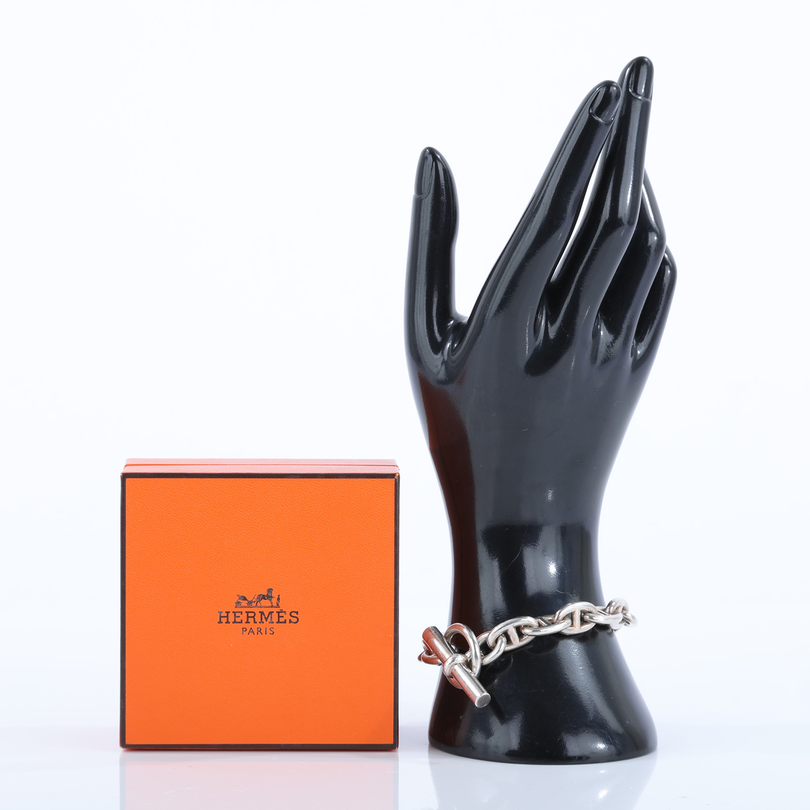 愛馬仕 Hermès Chaine dancre 手鍊 MM H101994Bv00016 22D497090 925銀豬鼻手鍊 原廠盒子