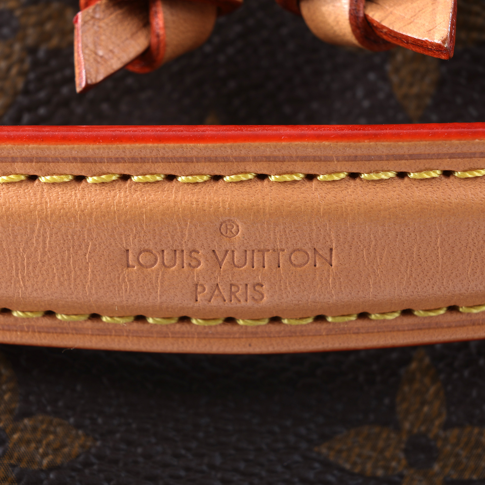 路易威登 LOUIS VUITTON Nano Noé 原花 束口水桶包 M81266 晶片款 棕原花Nano Noé水桶包 背帶2/日本購買證明