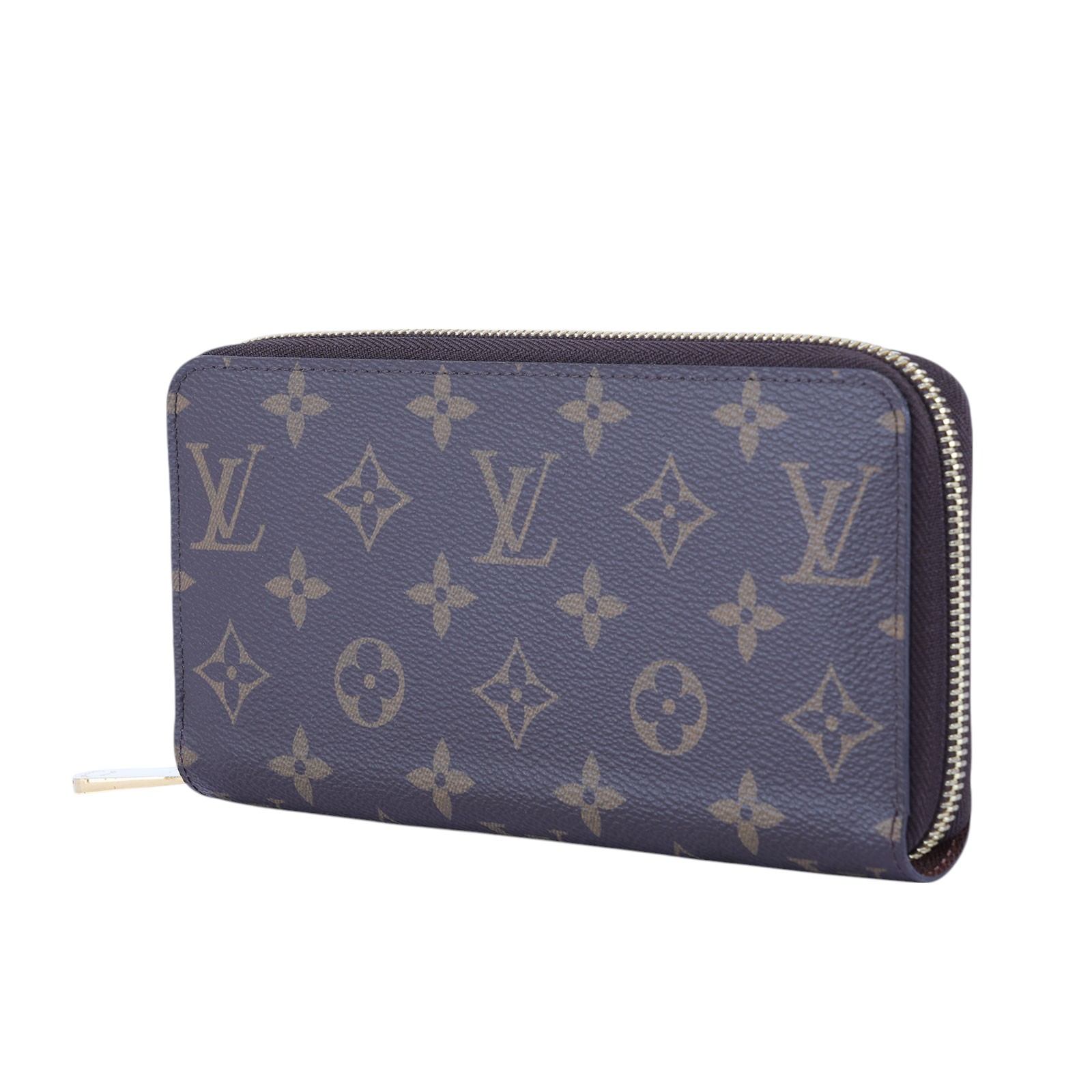 路易威登 LOUIS VUITTON 拉鏈錢包 Monogram帆布 棕色 M42616 晶片款 棕原花拉鍊長夾 防塵袋/原廠盒子