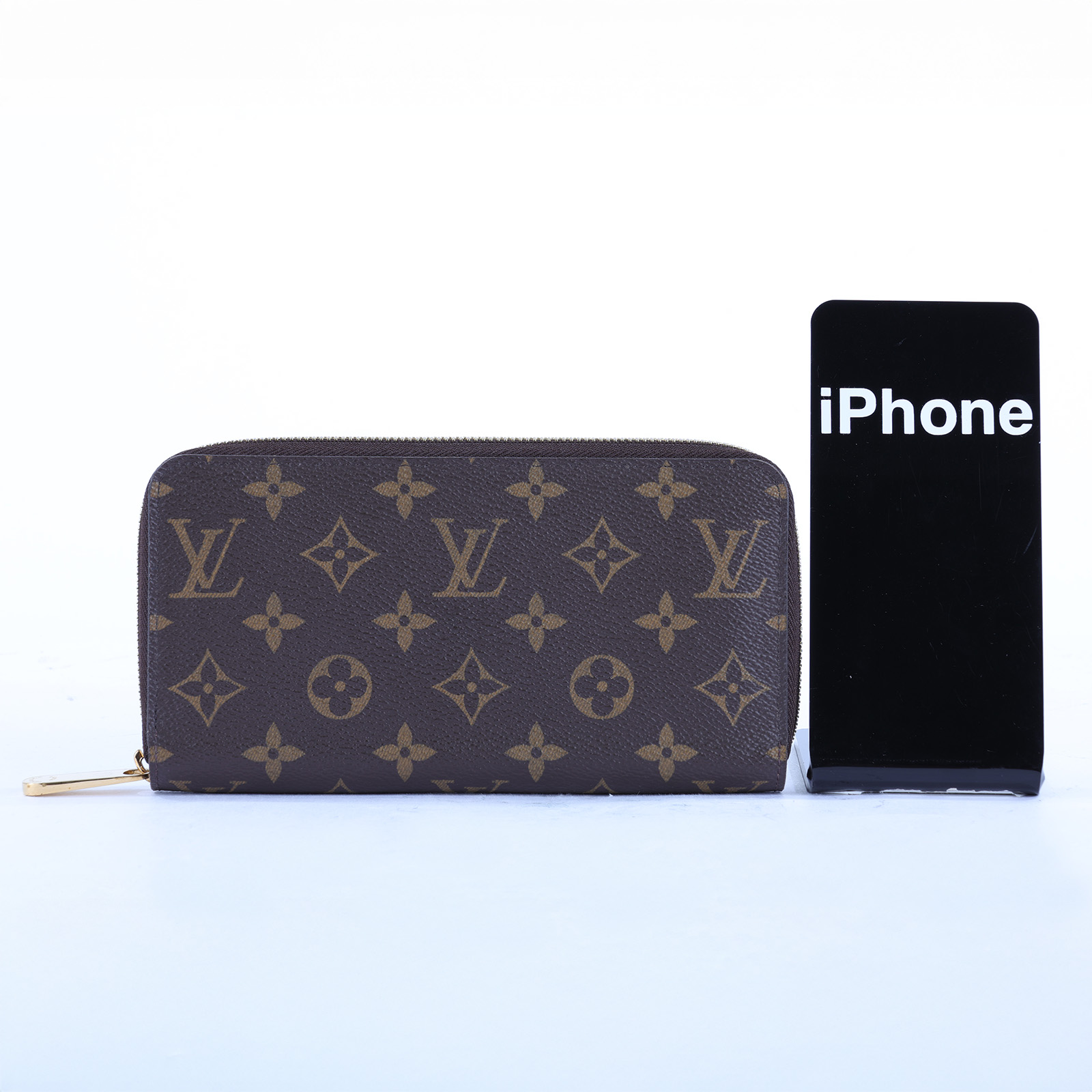 路易威登 LOUIS VUITTON 拉鏈錢包 Monogram帆布 棕色 M42616 晶片款 棕原花拉鍊長夾 防塵袋/原廠盒子