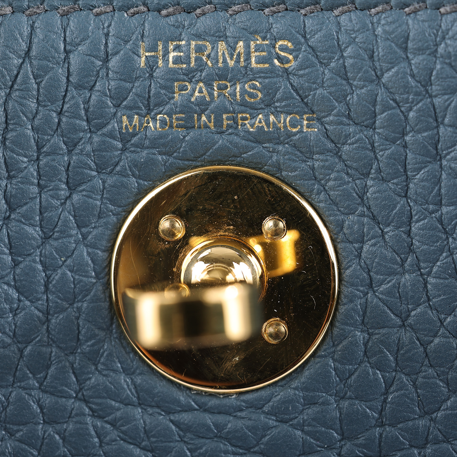 愛馬仕 Hermès Lindy 琳迪包 迷你 LDM Z刻 風暴藍金扣LINDY MINI 防塵袋/原廠盒子