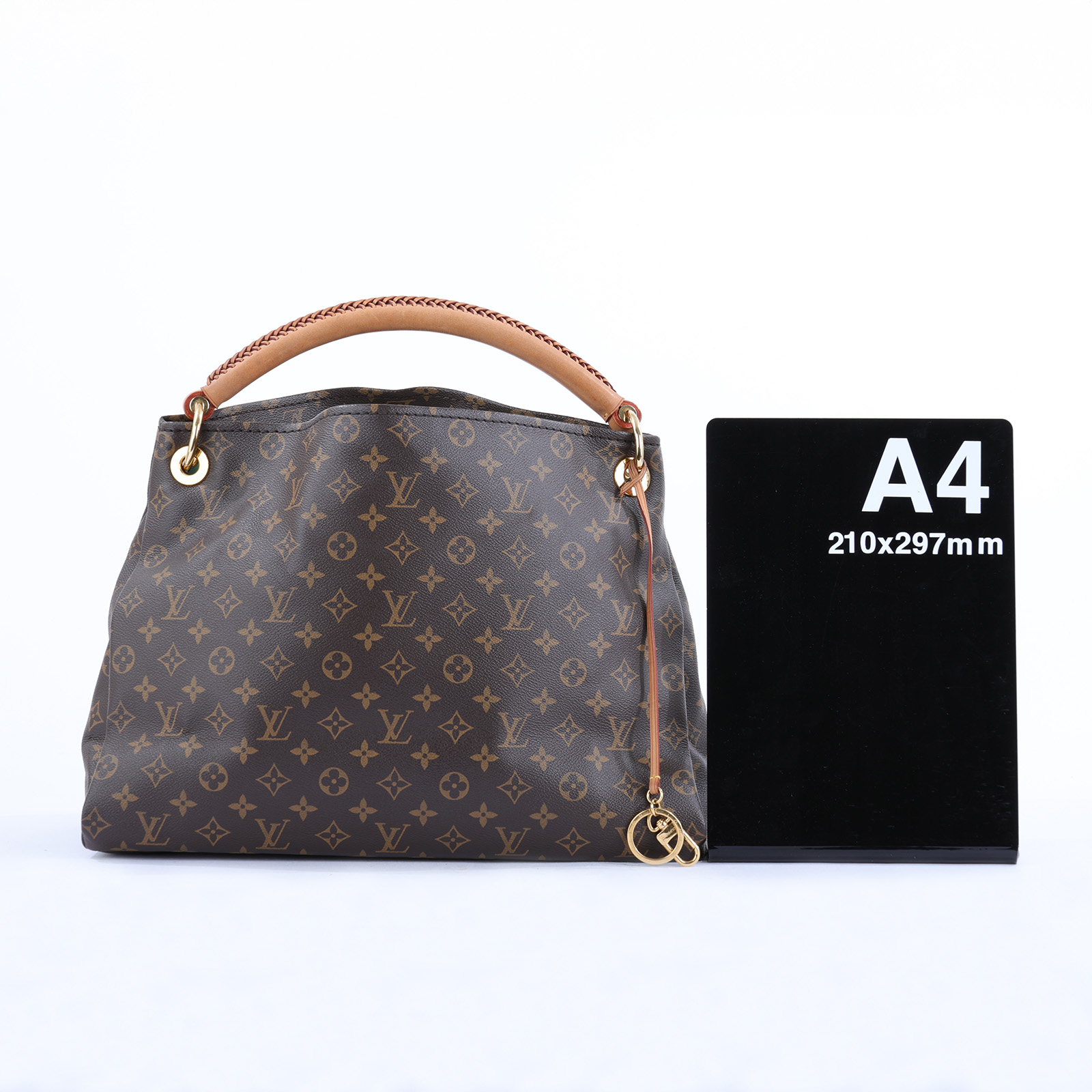 路易威登 LOUIS VUITTON Artsy MM 手提包 經典帆布 M40249 棕原花ARTSY MM 無附屬品
