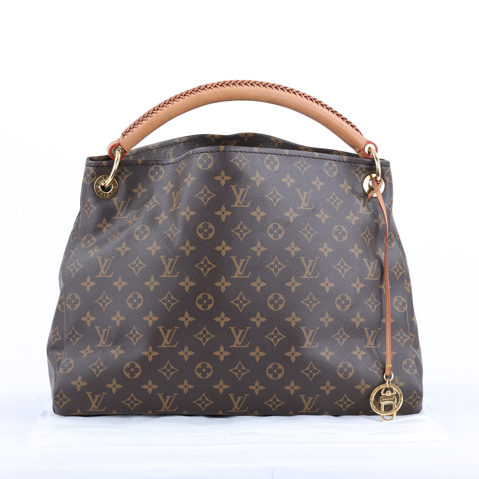 路易威登 LOUIS VUITTON Artsy MM 手提包 經典帆布 M40249 棕原花ARTSY MM 無附屬品