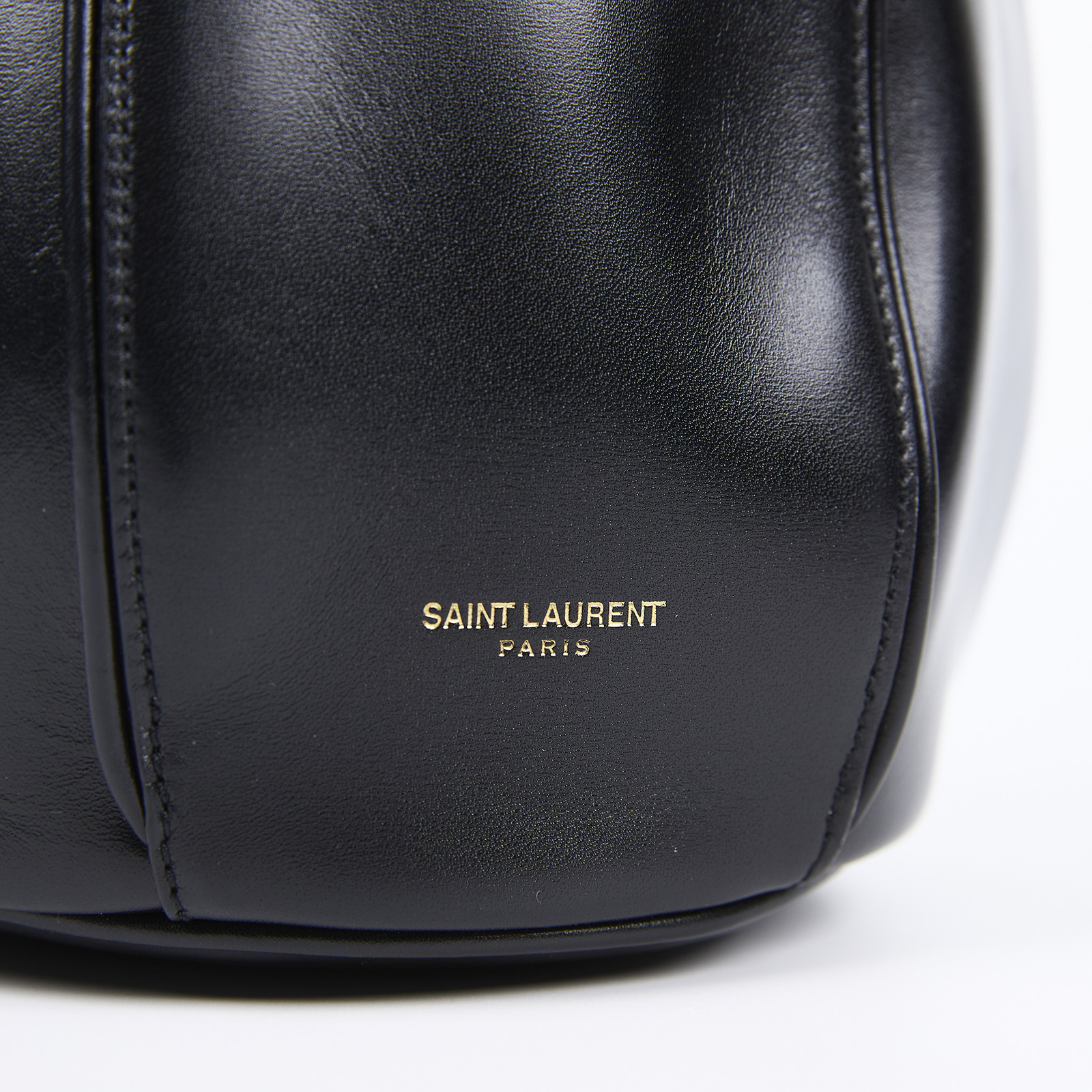 聖羅蘭 YSL SAINT LAURENT Talitha 水桶包 小型 5542500SX0W 黑金水桶包 無附屬品