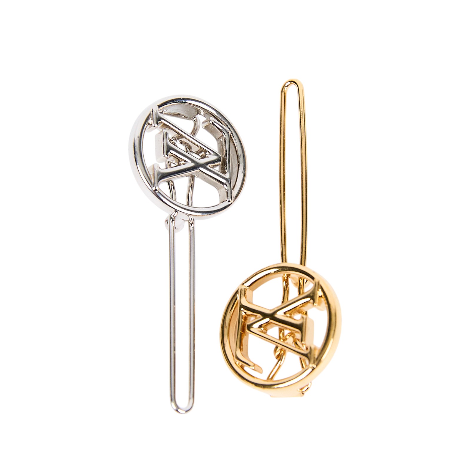 路易威登 LOUIS VUITTON Baby Louise 髮夾 M00590 金/銀Valletta Baby Louise套組 無附屬品