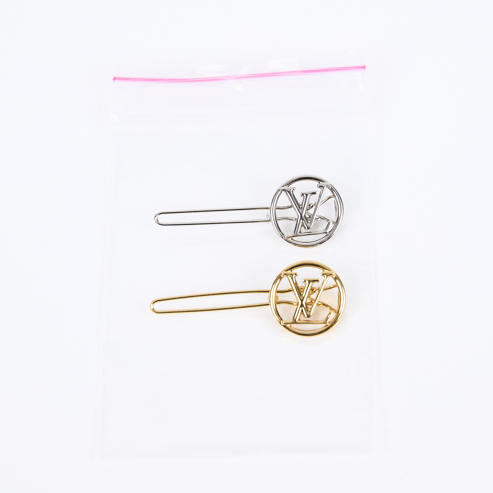 路易威登 LOUIS VUITTON Baby Louise 髮夾 M00590 金/銀Valletta Baby Louise套組 無附屬品