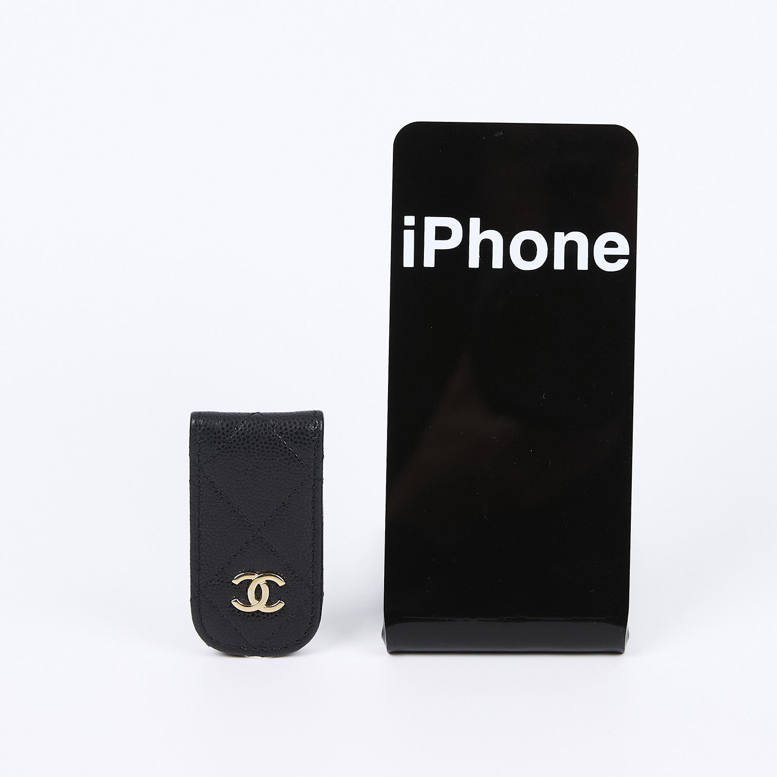 香奈兒 CHANEL 錢包 鈔票夾 A80801 27開黑金荔枝鈔票夾 無附屬品