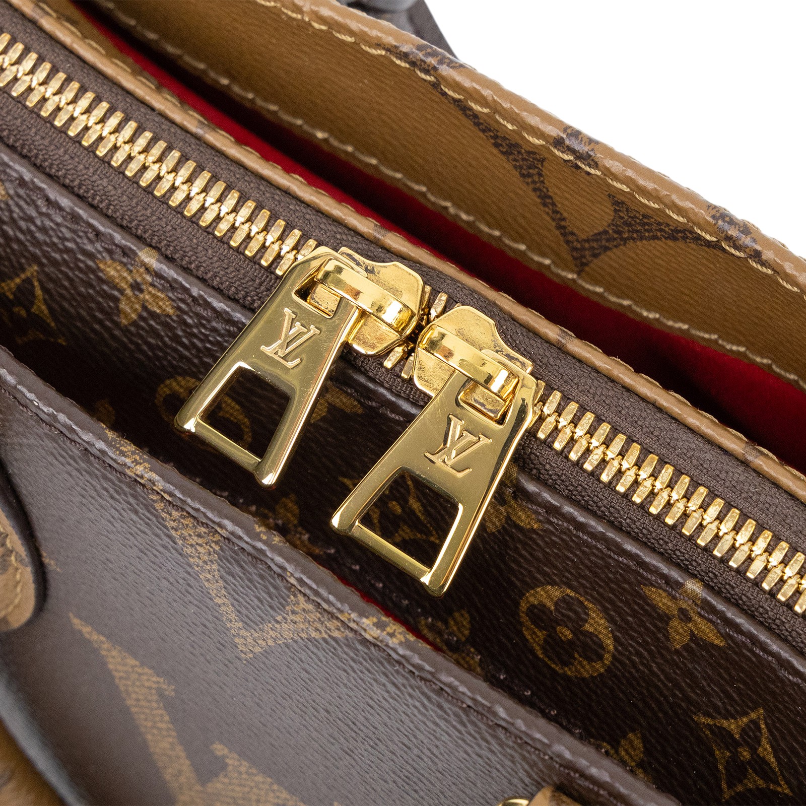 路易威登 LOUIS VUITTON OnTheGo East West 皮革飾邊 經典帆布 手提 斜背包 M46653 晶片款  原廠盒子/防塵袋/購買證明/背帶/內袋