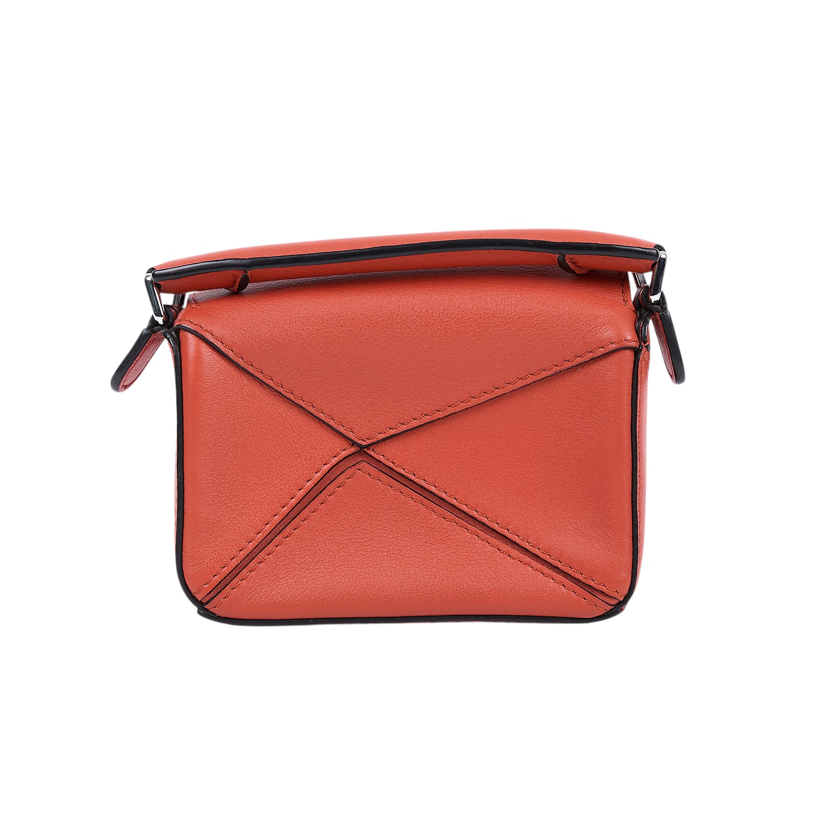 羅意威 LOEWE Nano Puzzle bag 手拿 肩背 斜背包 A510U98X01 橘NANO PUZZLE 鍊帶