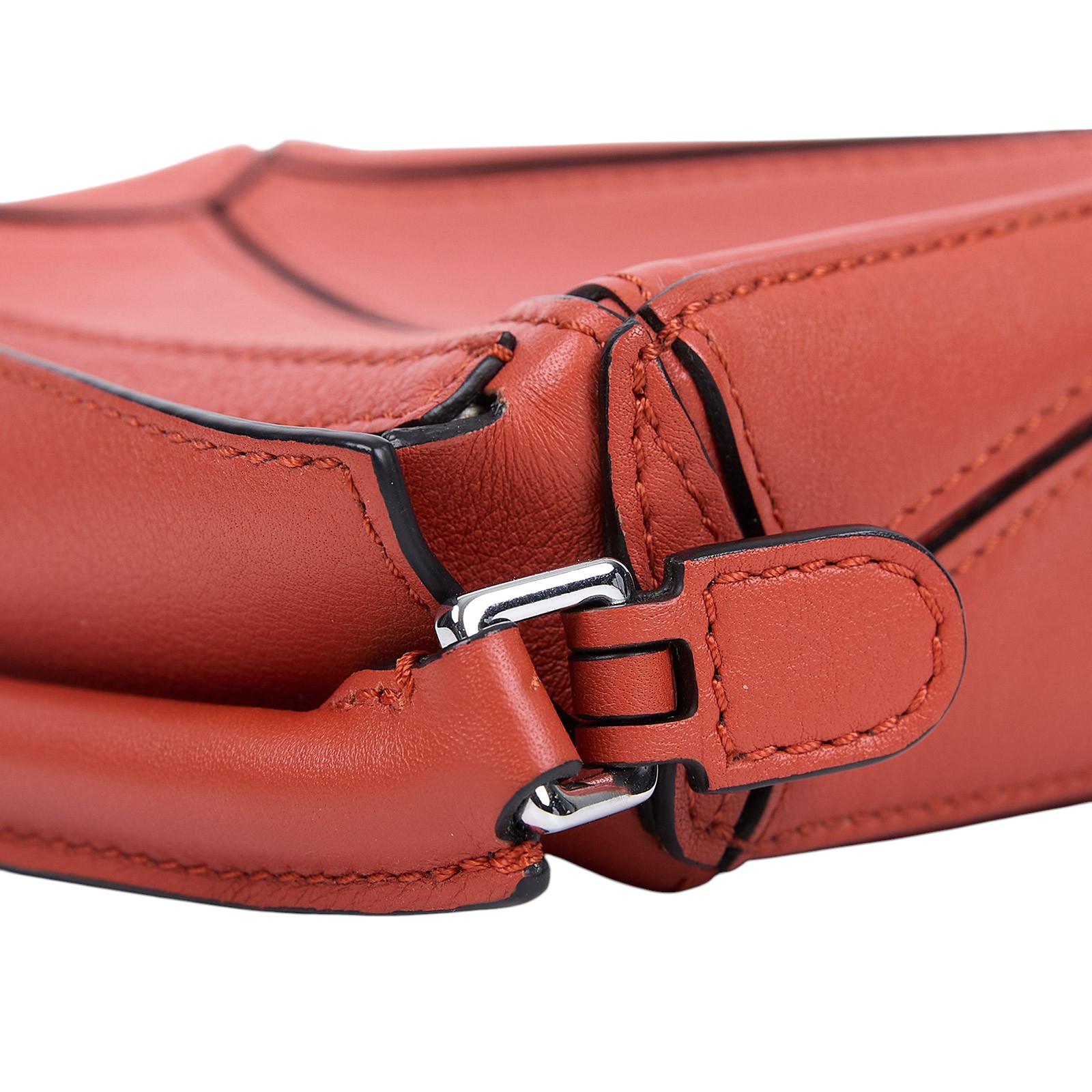 羅意威 LOEWE Nano Puzzle bag 手拿 肩背 斜背包 A510U98X01 橘NANO PUZZLE 鍊帶