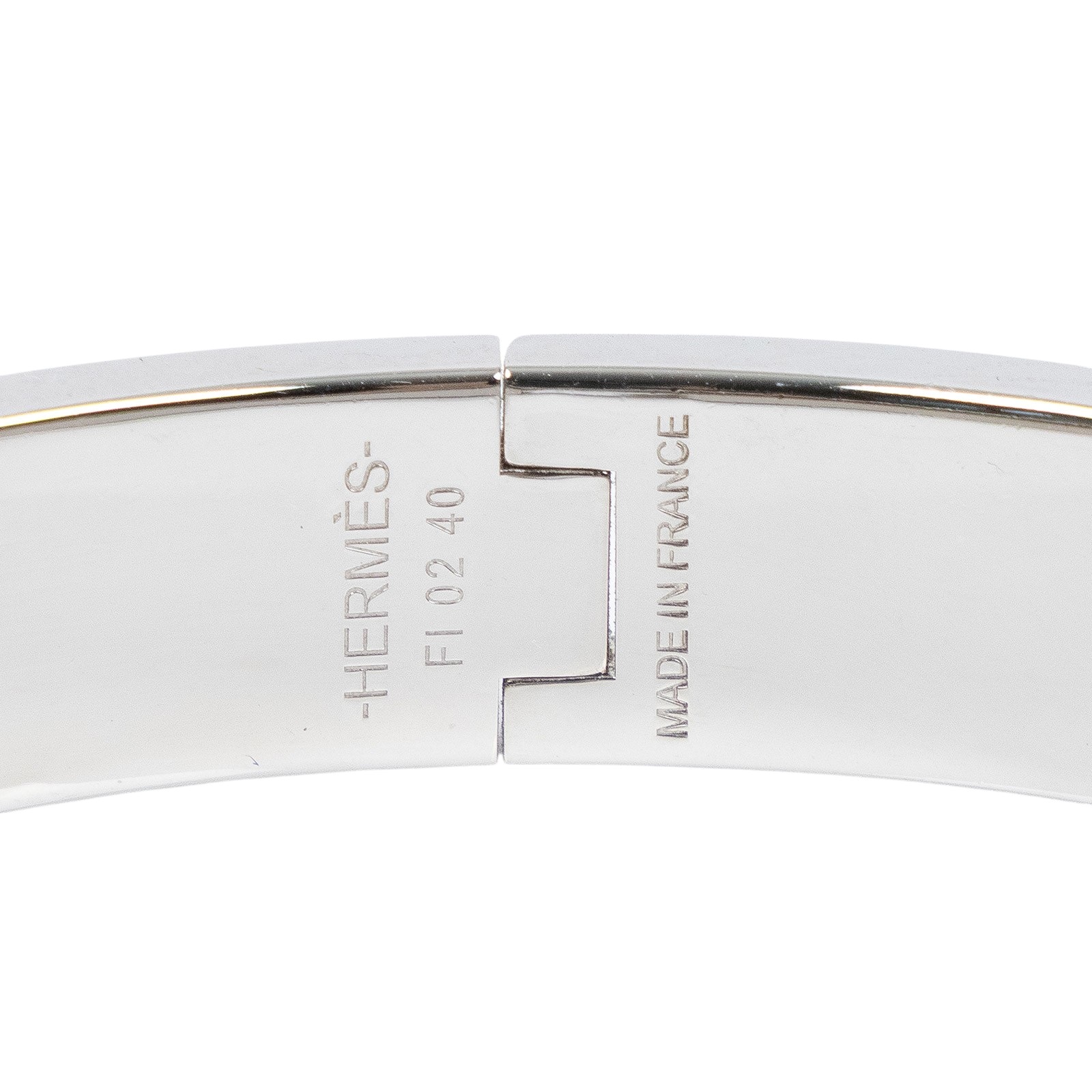 愛馬仕 Hermès Clic H PM 手環 CLICHBPM F1 02 04 白銀CLIC H手環 無附屬品