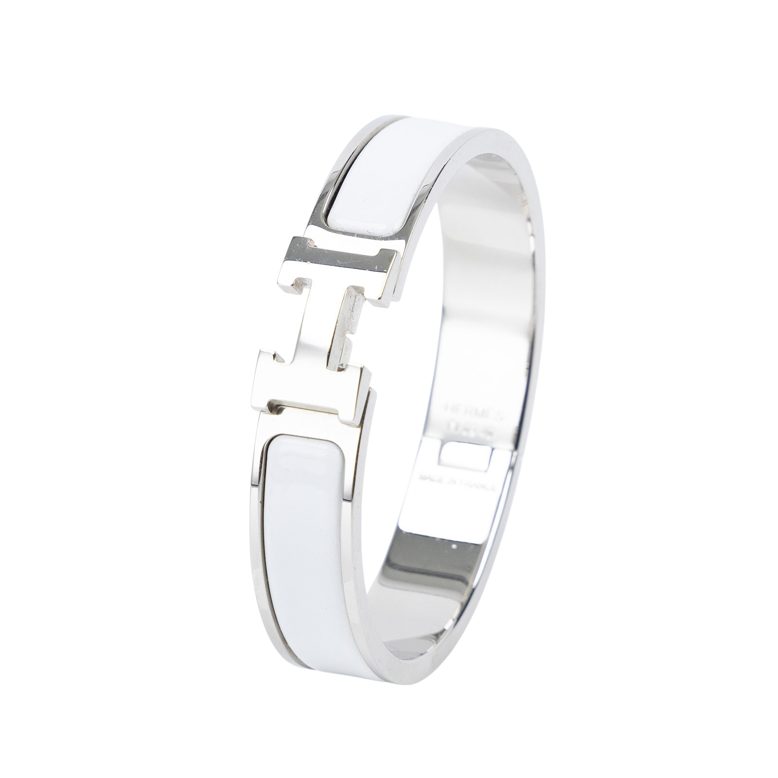 愛馬仕 Hermès Clic H PM 手環 CLICHBPM F1 02 04 白銀CLIC H手環 無附屬品