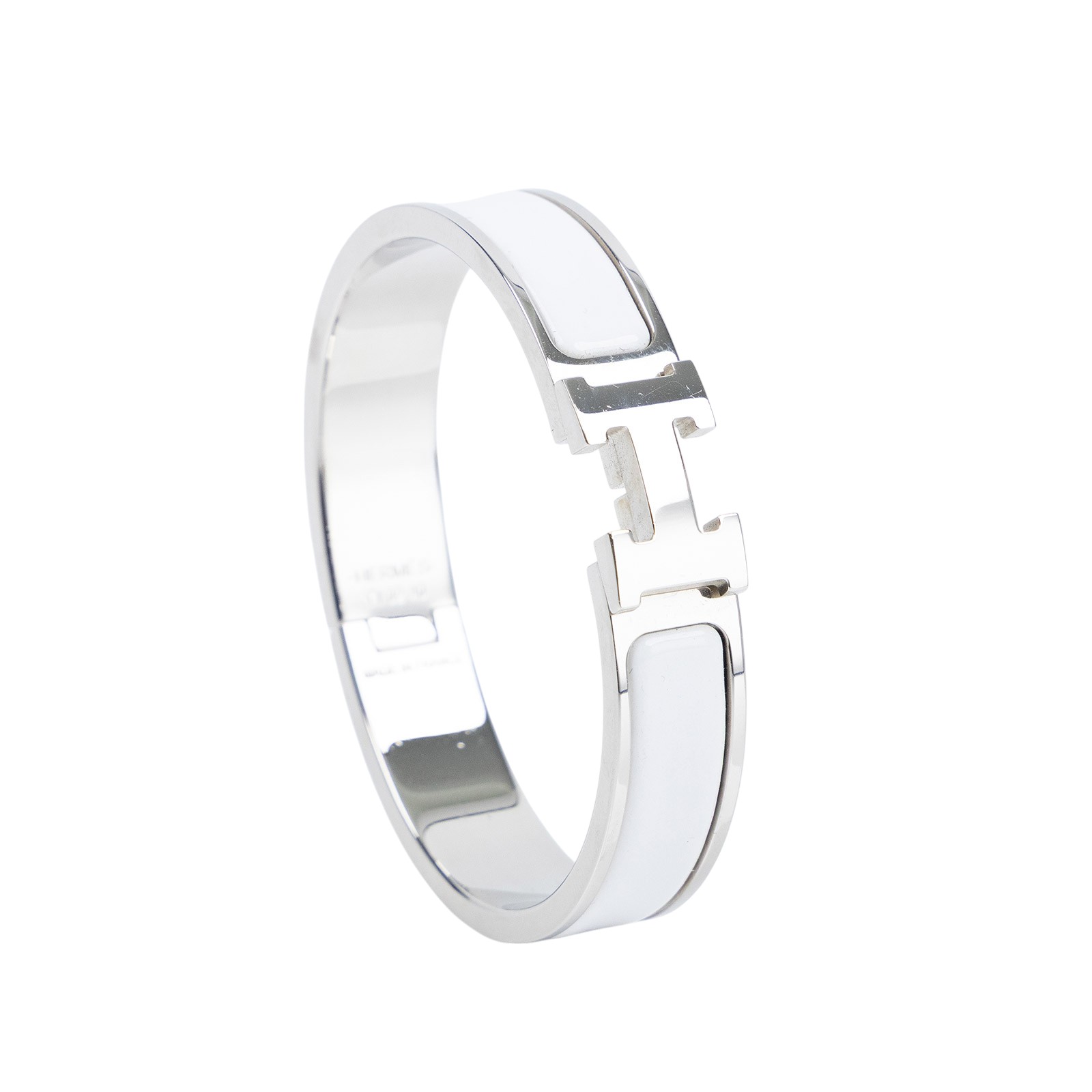 愛馬仕 Hermès Clic H PM 手環 CLICHBPM F1 02 04 白銀CLIC H手環 無附屬品