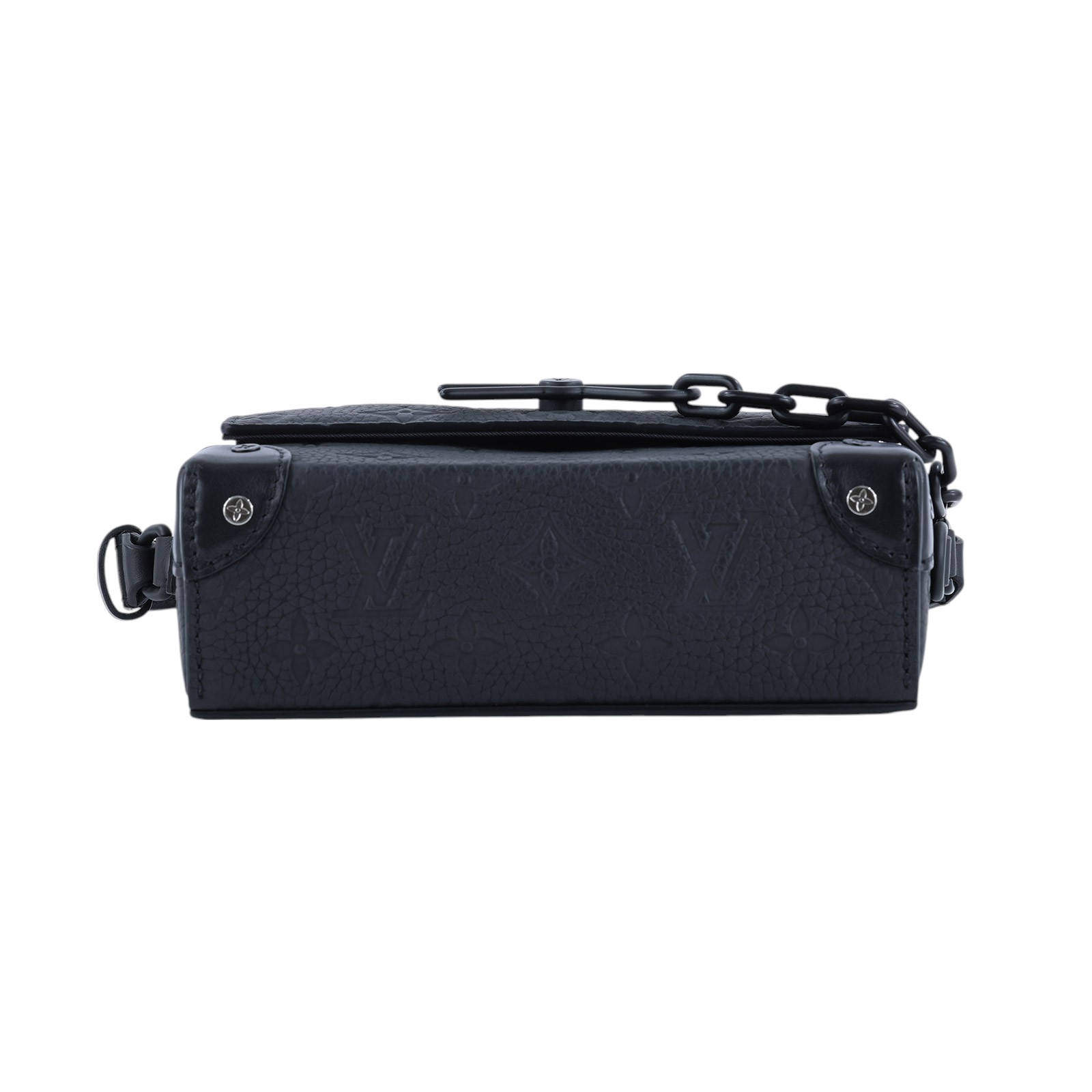 路易威登 LOUIS VUITTON Steamer 隨身 錢包 黑色 M81746 晶片款 黑原花壓紋STEAMER肩背包 無附屬品